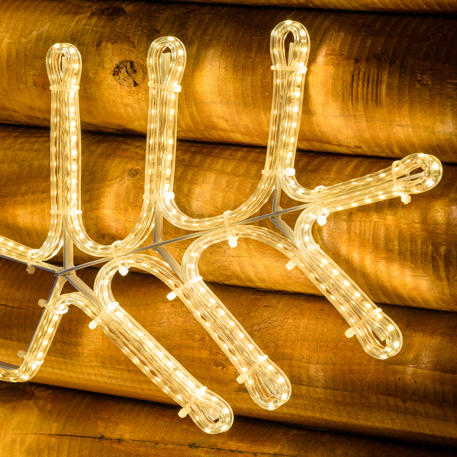 Flocon de neige en tube ultra lumineux 92 x 85 cm, led blanc chaud 8 Flocon de neige en tube ultra lumineux 92 x 85 cm, led blanc chaud 8