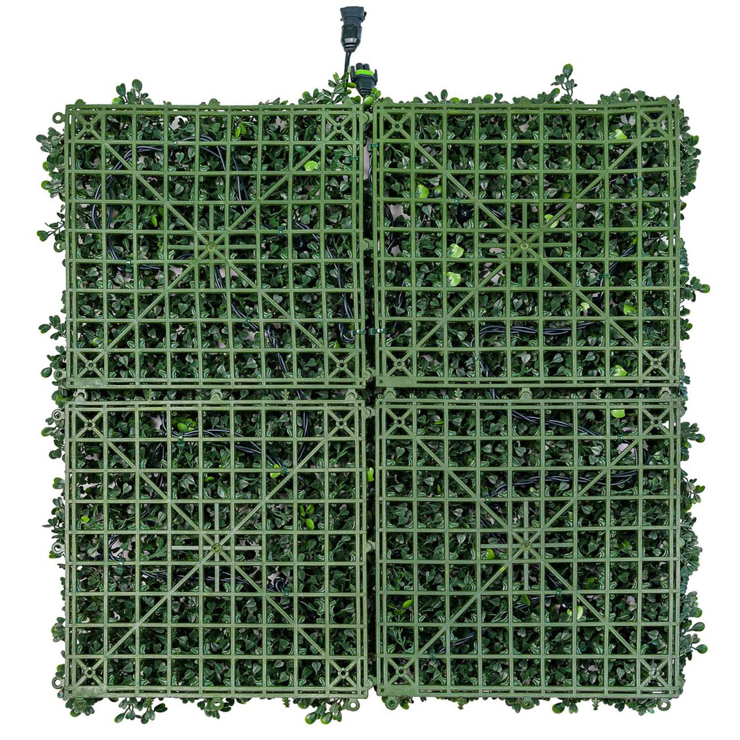 Dark Green Artificial Boxwood Panel Green Wall Light, without lights 3