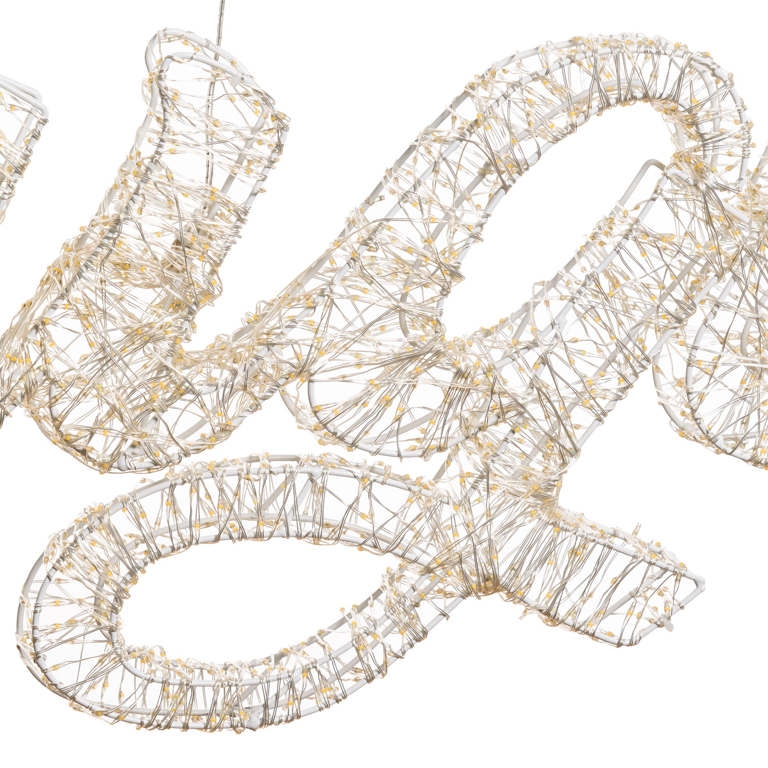 Écriture Auguri 3D Blanche, h 49 cm, 4000 Microled blanc chaud et froid 4 Écriture Auguri 3D Blanche, h 49 cm, 4000 Microled blanc chaud et froid 4