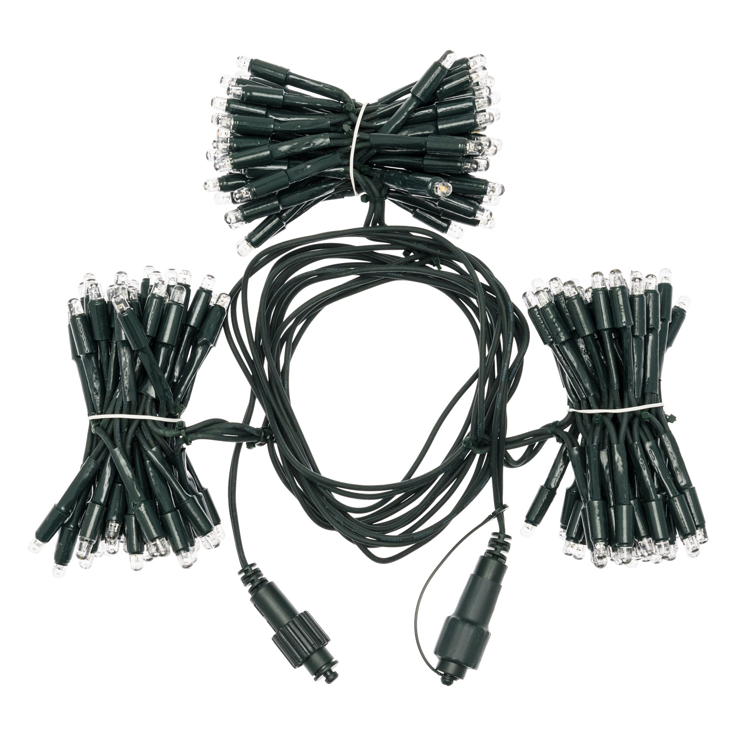 Cascada de luces 3 x h 1 m, maxiled blanco cálido y frío, prolongable, cable verde, IP67 4 Cascada de luces 3 x h 1 m, maxiled blanco cálido y frío, prolongable, cable verde, IP67 4