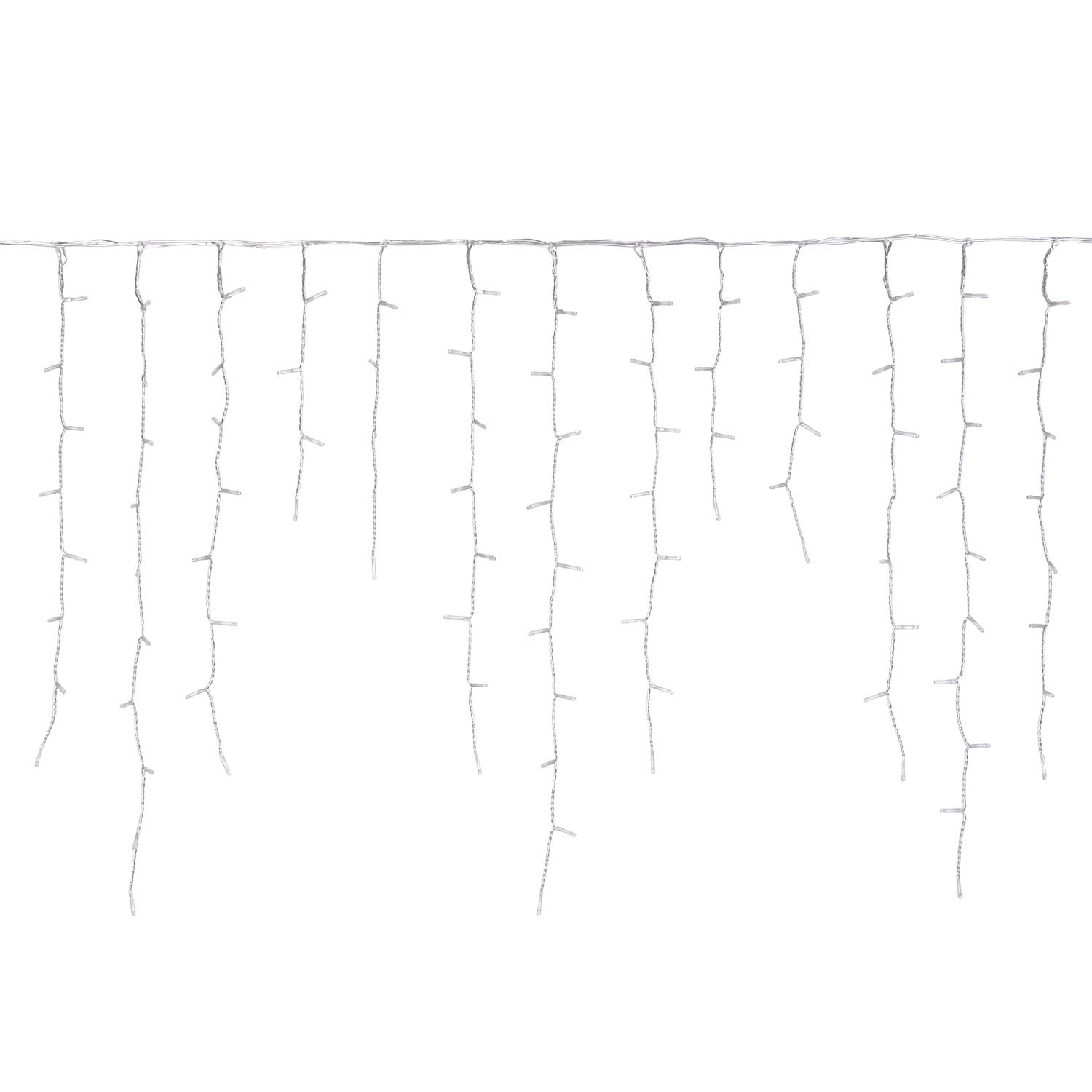 Stalattite Connect+ 5 x h 0,8 m, 350 led bianco caldo, cavo trasparente, prolungabile 5 Stalattite Connect+ 5 x h 0,8 m, 350 led bianco caldo, cavo trasparente, prolungabile 5