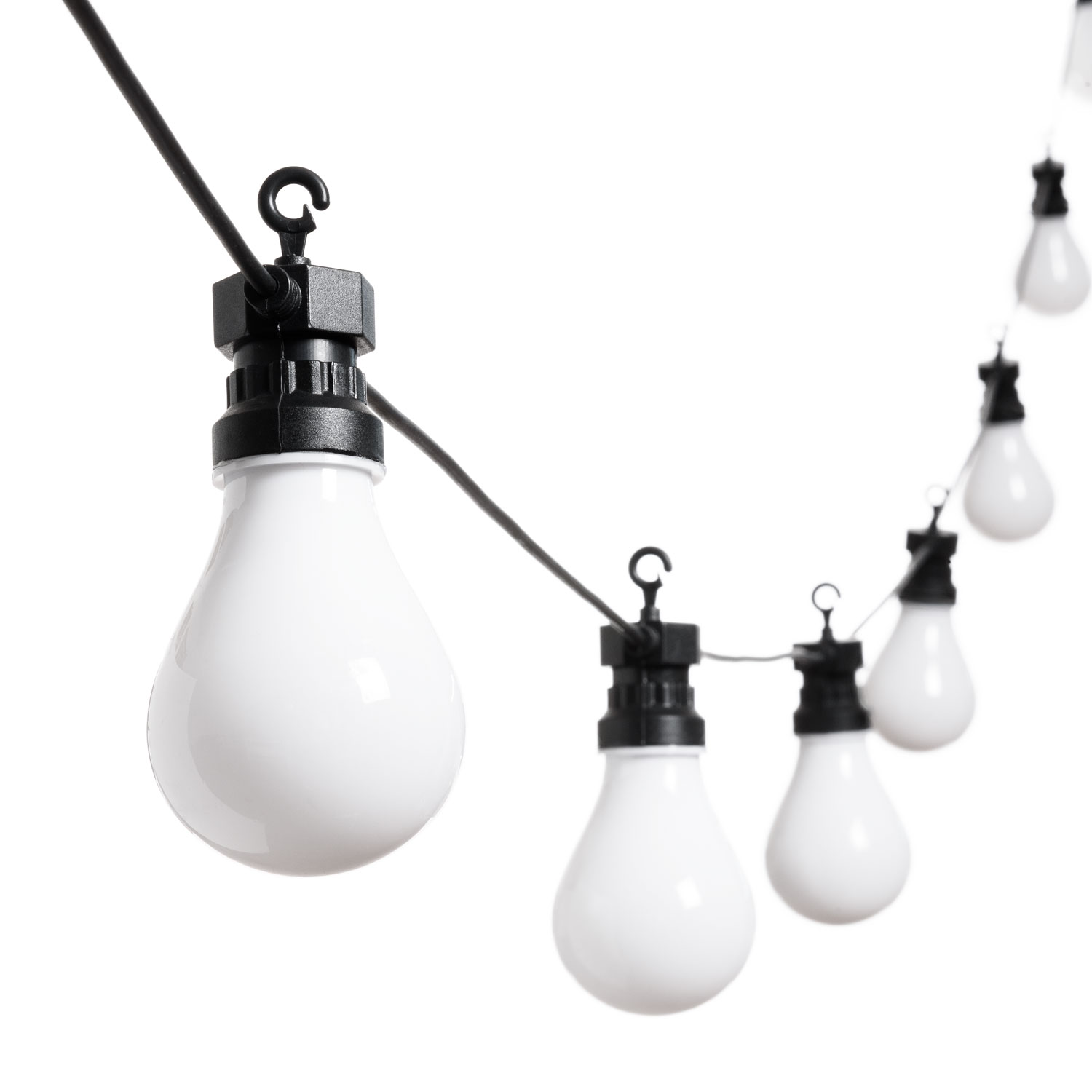 Catena 5,5 metri, 10 lampadine bianche vintage led 7 Catena 5,5 metri, 10 lampadine bianche vintage led 7