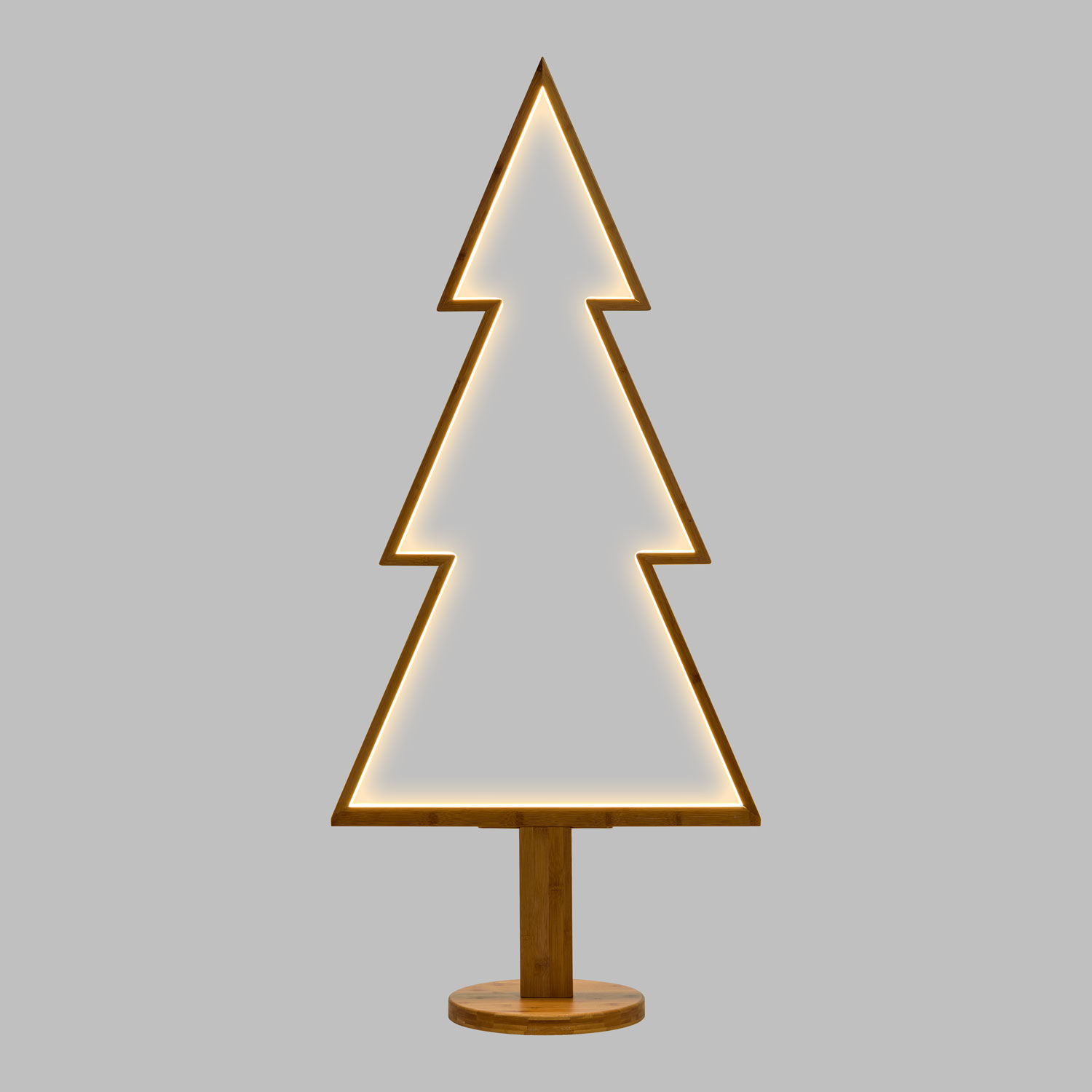 1.45m Natural Wood Pine Tree with Base, Design Wood Lights, Warm White Leds 6 1.45m Natural Wood Pine Tree with Base, Design Wood Lights, Warm White Leds 6
