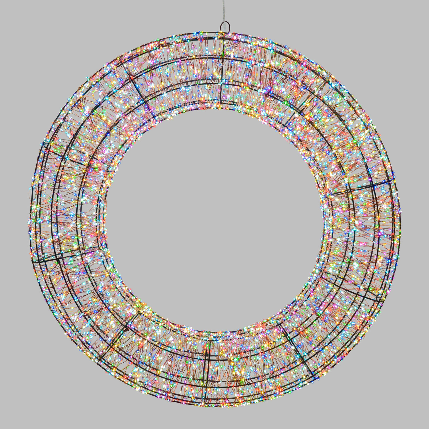Couronne 3D Marron Ø 75 cm, 6000 Micro led RGB Couleurs Changeantes, intérieur Couronne 3D Marron Ø 75 cm, 6000 Micro led RGB Couleurs Changeantes, intérieur