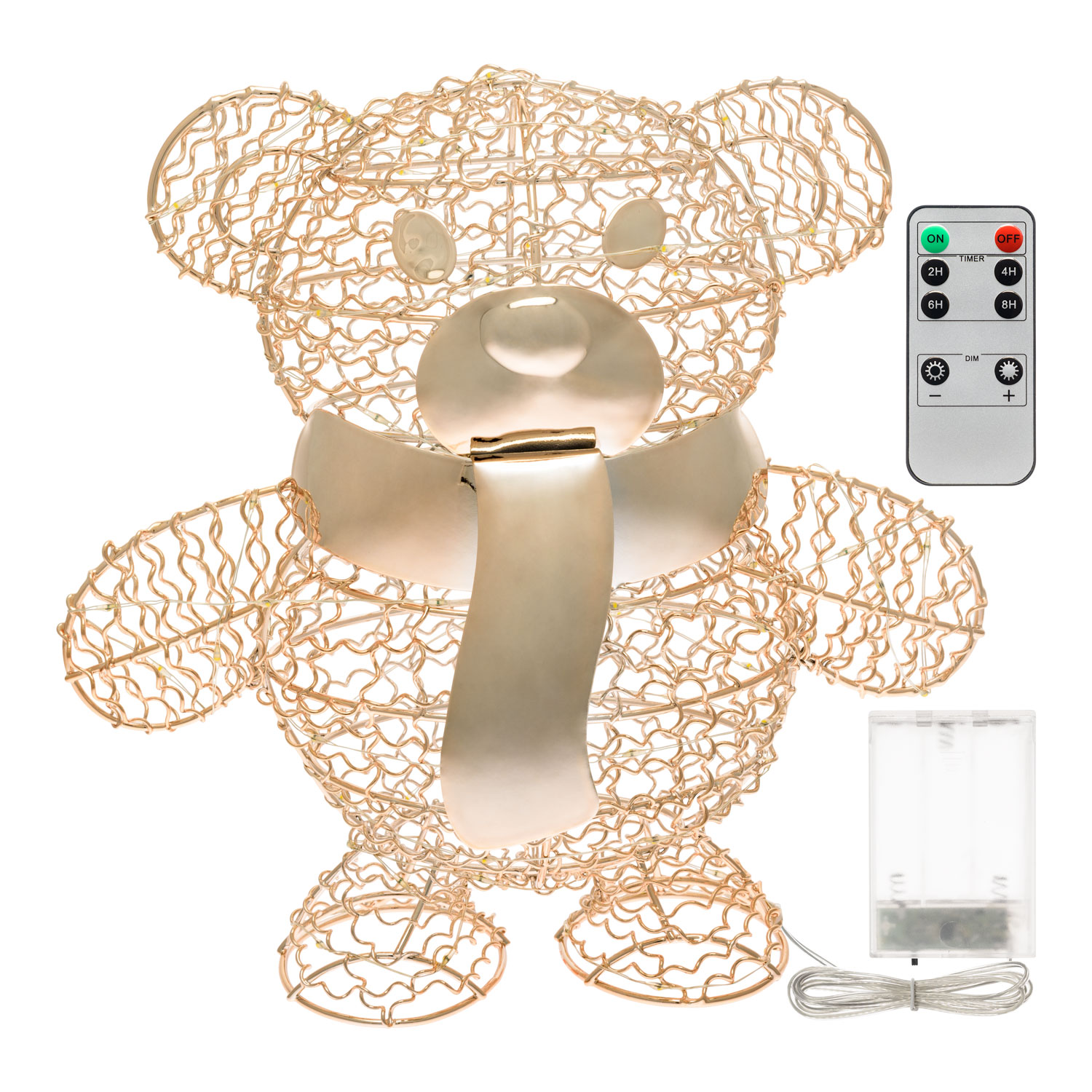 Orsetto Teddy Bear, h. 27 cm, led bianco caldo 4 Orsetto Teddy Bear, h. 27 cm, led bianco caldo 4