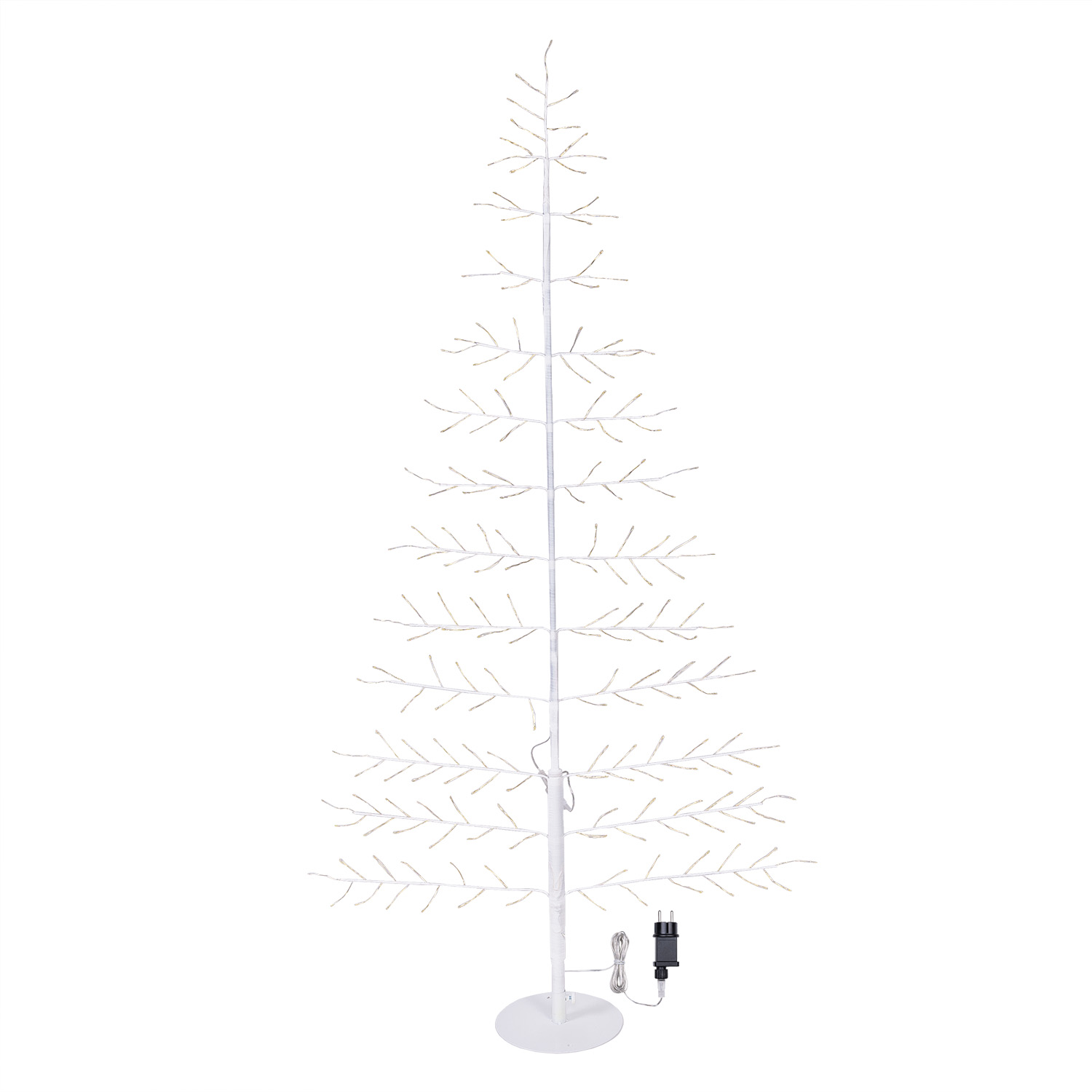 Árbol Rama de Tilo blanco 2D h 1,5 m, 186 microled, blanco cálido, uso interior 4