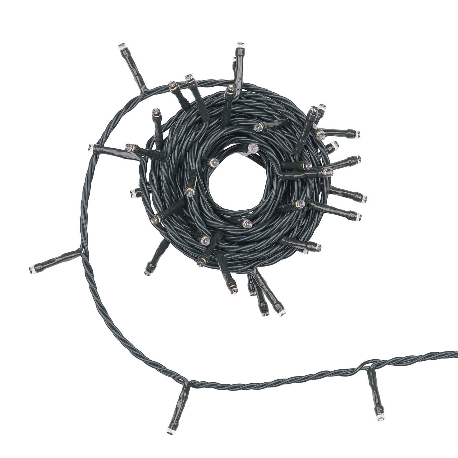 Guirlande Connect+ 8 m, 80 led blanc chaud, câble vert, prolongeable 2