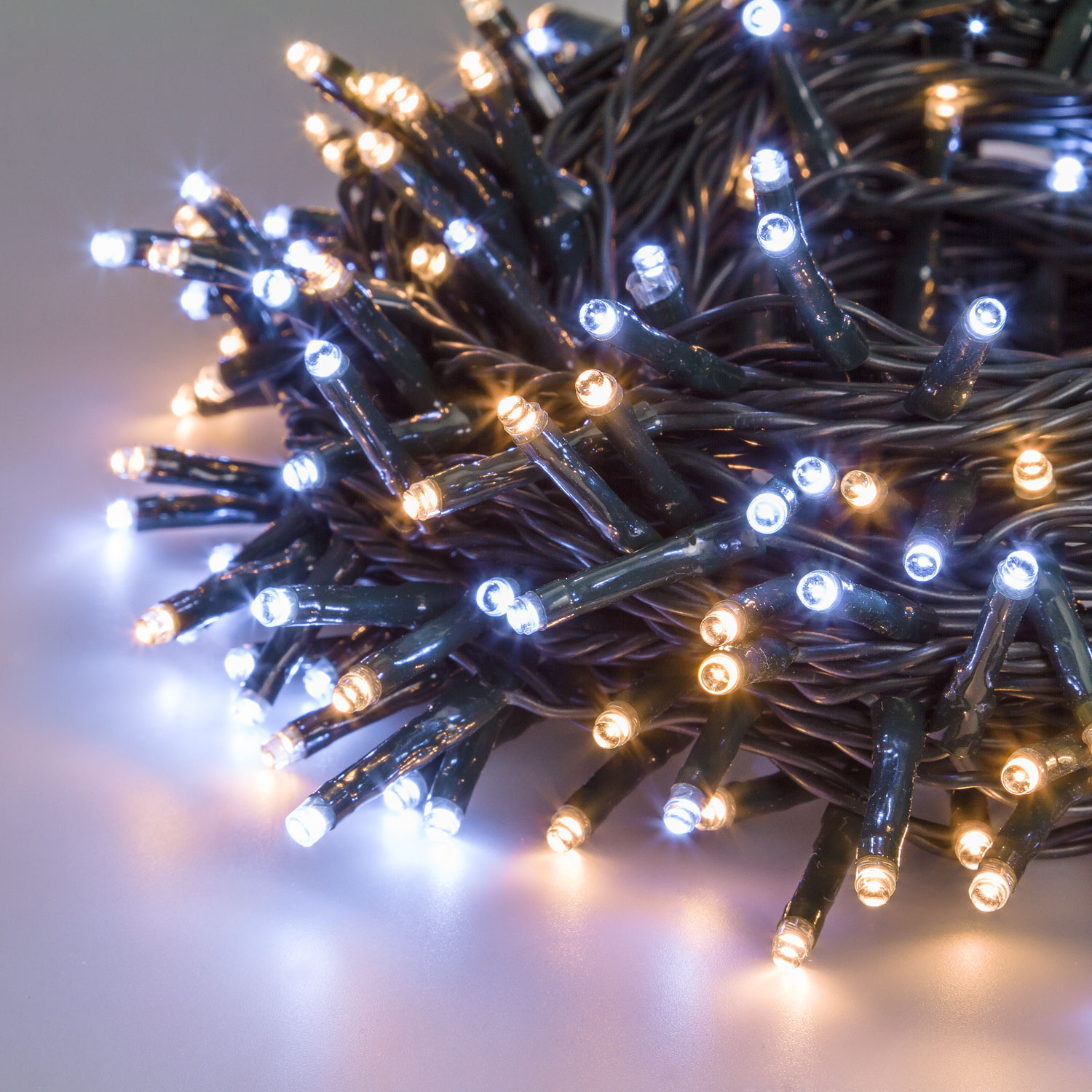 Lichterkette 13,1 m, 180 MiniLEDs kalt- und warmweiß, grünes Kabel 7 Lichterkette 13,1 m, 180 MiniLEDs kalt- und warmweiß, grünes Kabel 7