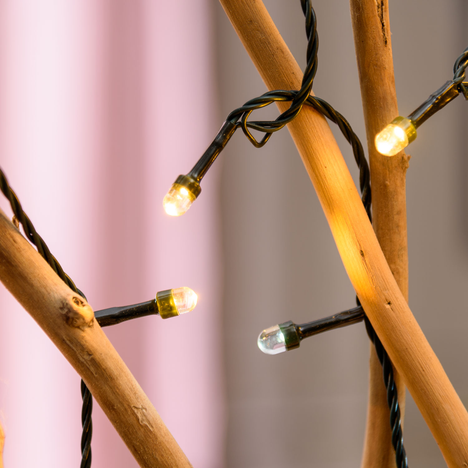 Lichterkette 100 m, 1000 Convex LEDs, kalt- und warmweiß 1 Lichterkette 100 m, 1000 Convex LEDs, kalt- und warmweiß 1