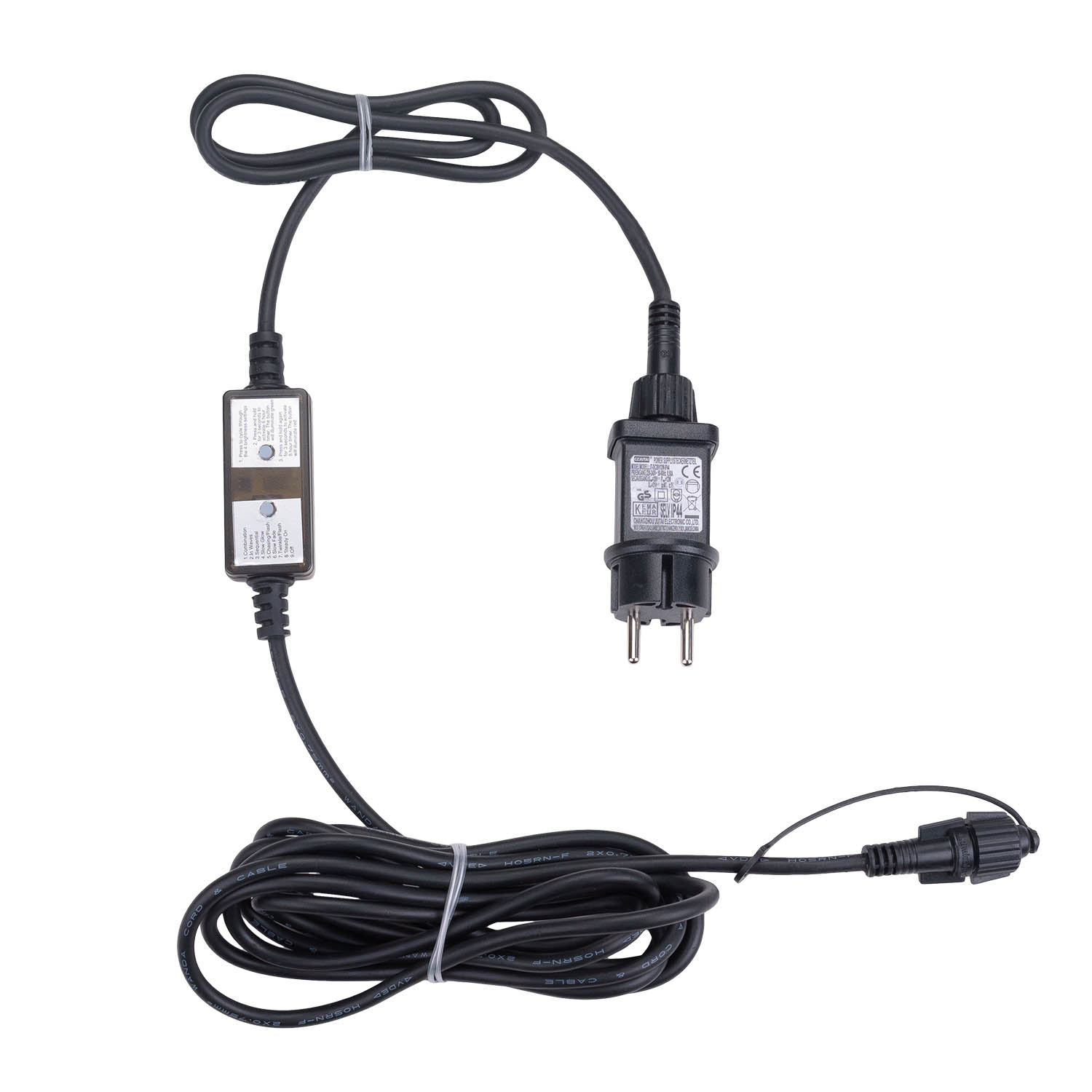 Transformador con Controlador Connect+ hasta 800 led, juegos de luces y luz fija, cable negro Transformador con Controlador Connect+ hasta 800 led, juegos de luces y luz fija, cable negro