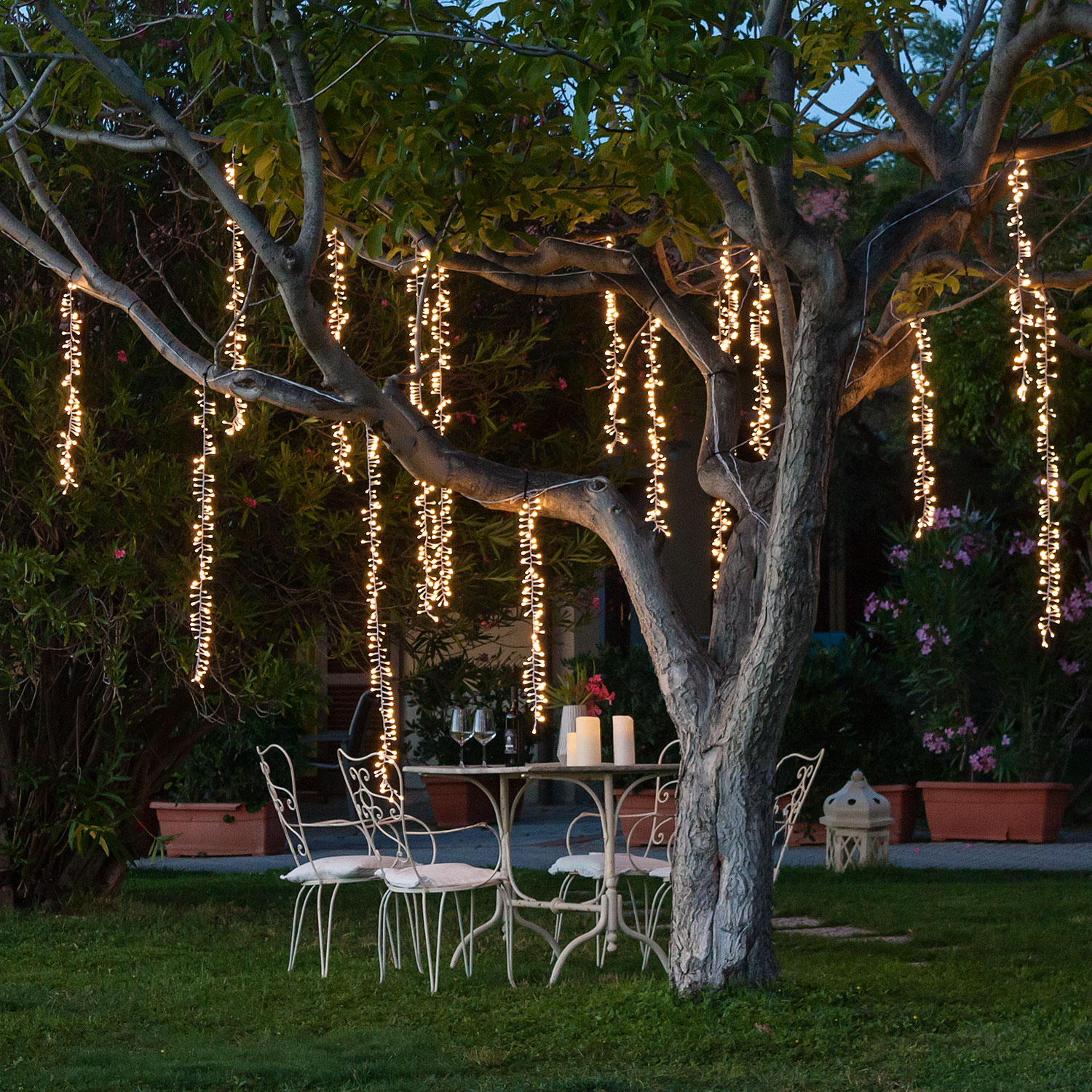 Cascada Smart Connect 3 Festones colgantes, Led blanco cálido 4 Cascada Smart Connect 3 Festones colgantes, Led blanco cálido 4