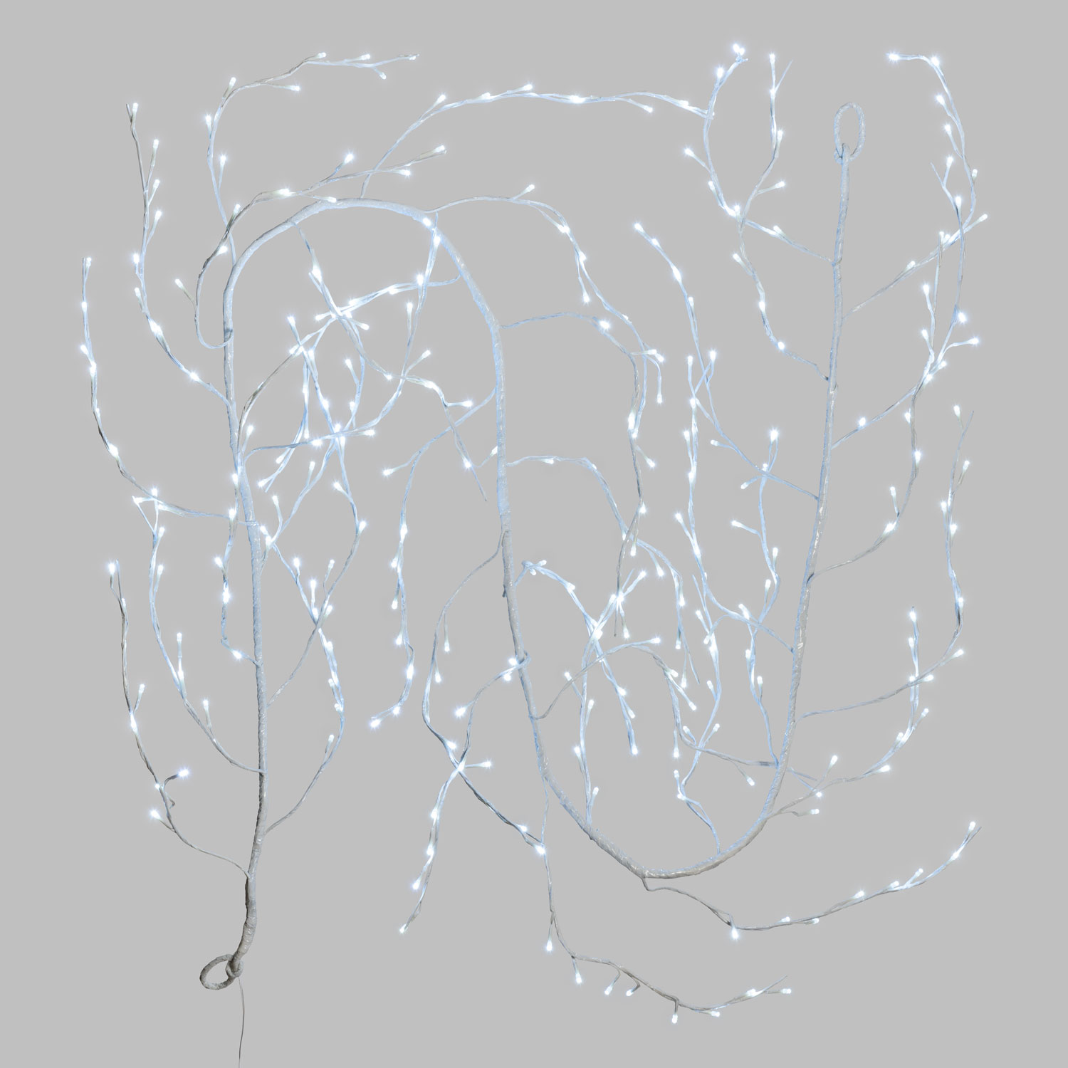 Branche blanche h 3 m, 288 led blanc froid 4 Branche blanche h 3 m, 288 led blanc froid 4