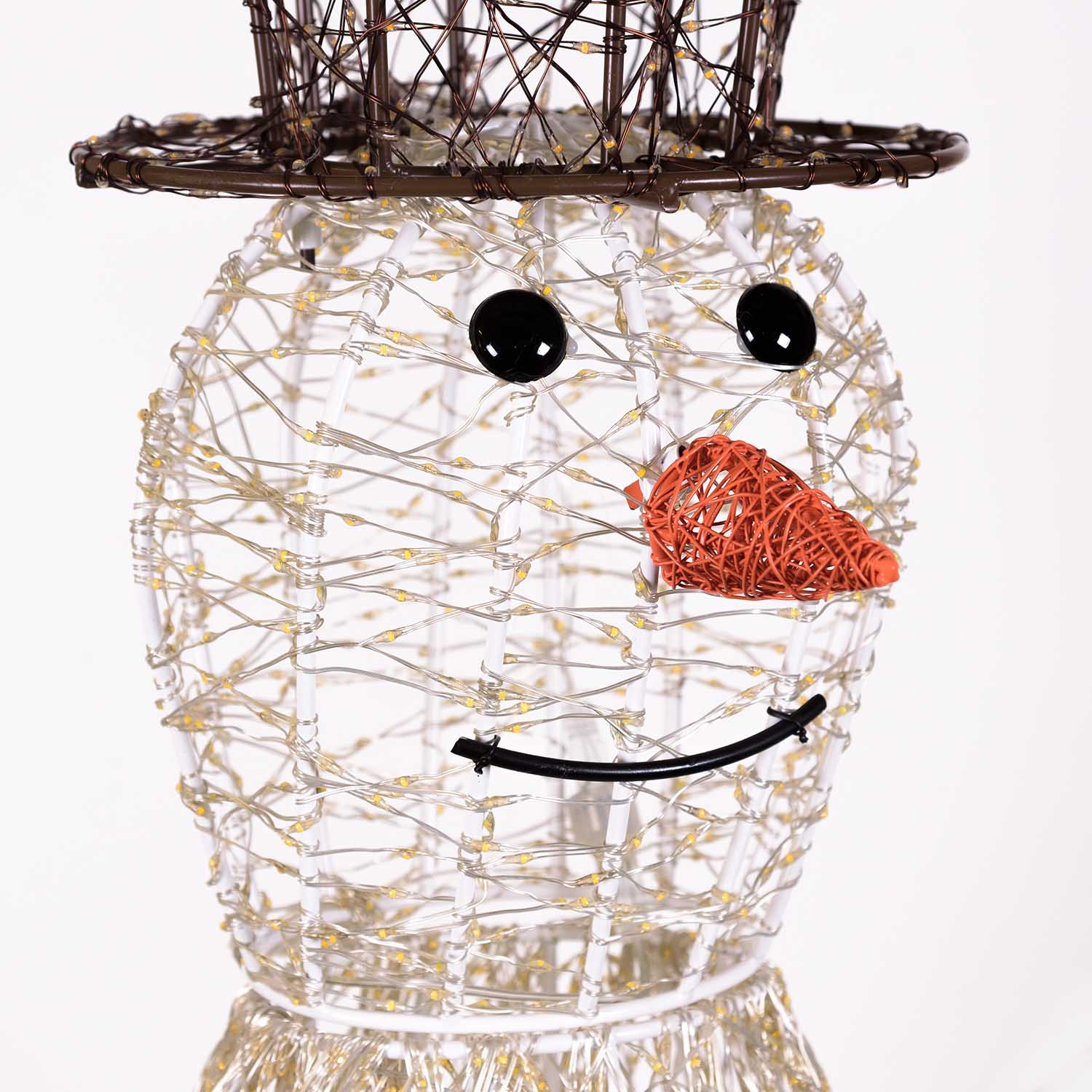 Bonhomme de Neige 3D, h. 100 cm, microled haute densité blanc chaud et froid, utilisation en intérieur 9 Bonhomme de Neige 3D, h. 100 cm, microled haute densité blanc chaud et froid, utilisation en intérieur 9