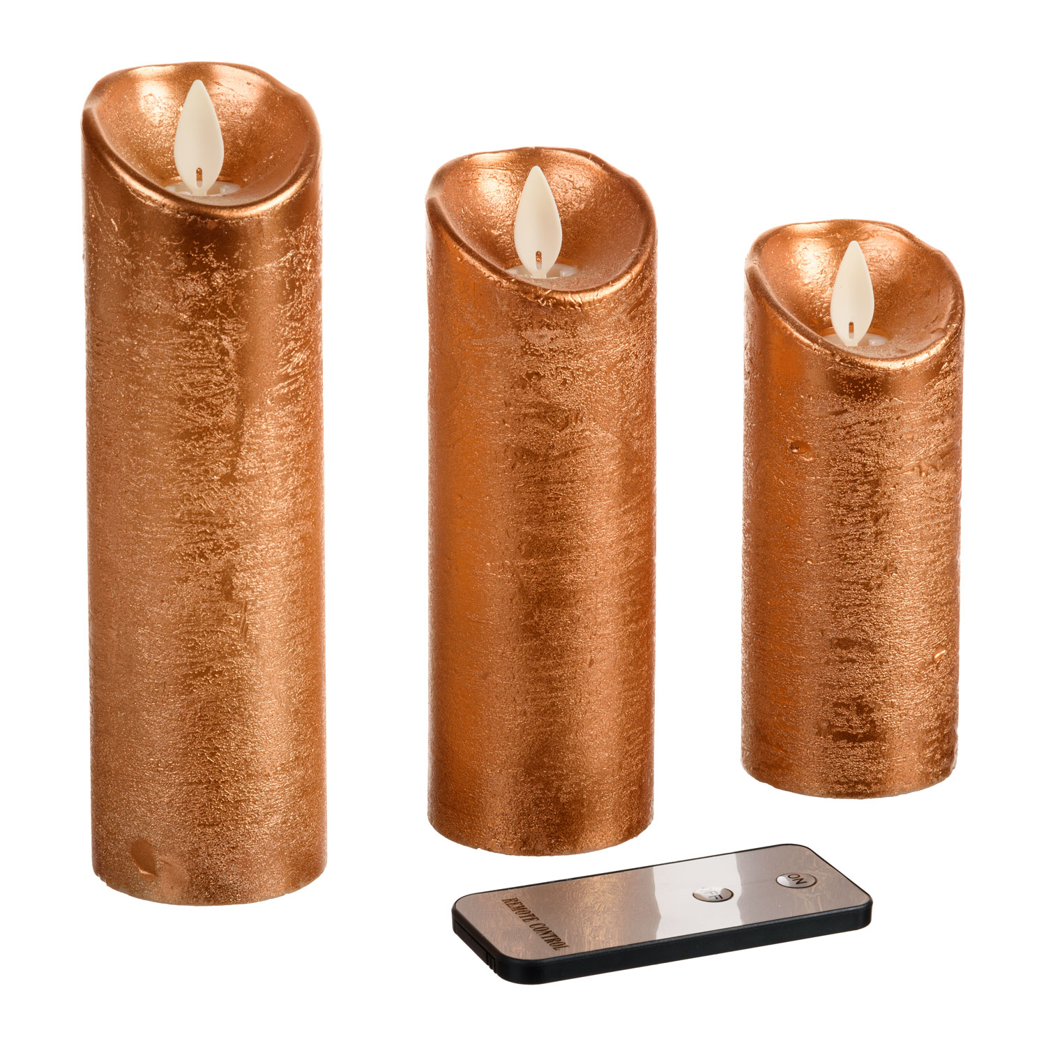 3er Set LED-Wachskerzen Ø 5 cm 4 3er Set LED-Wachskerzen Ø 5 cm 4