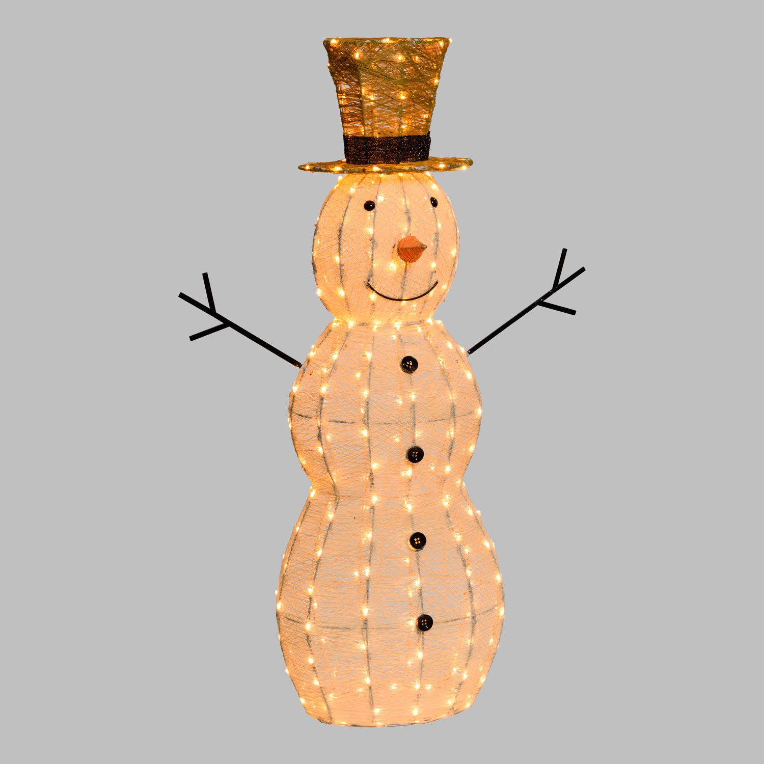 Pupazzo di Neve Light Cream & Brown 120 cm, led bianco extra caldo 4 Pupazzo di Neve Light Cream & Brown 120 cm, led bianco extra caldo 4