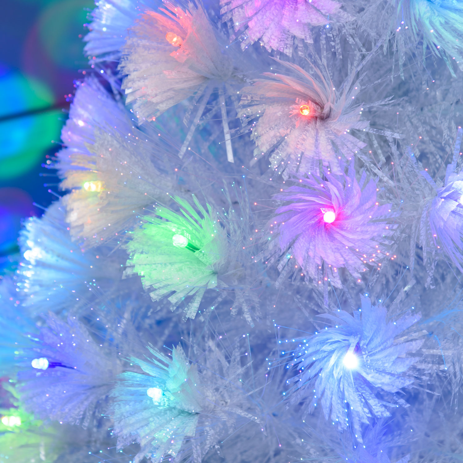 Sapin de Noël avec fibre avec fibres optiques multicolor, 100 cm, 95 led RGB 11 Sapin de Noël avec fibre avec fibres optiques multicolor, 100 cm, 95 led RGB 11