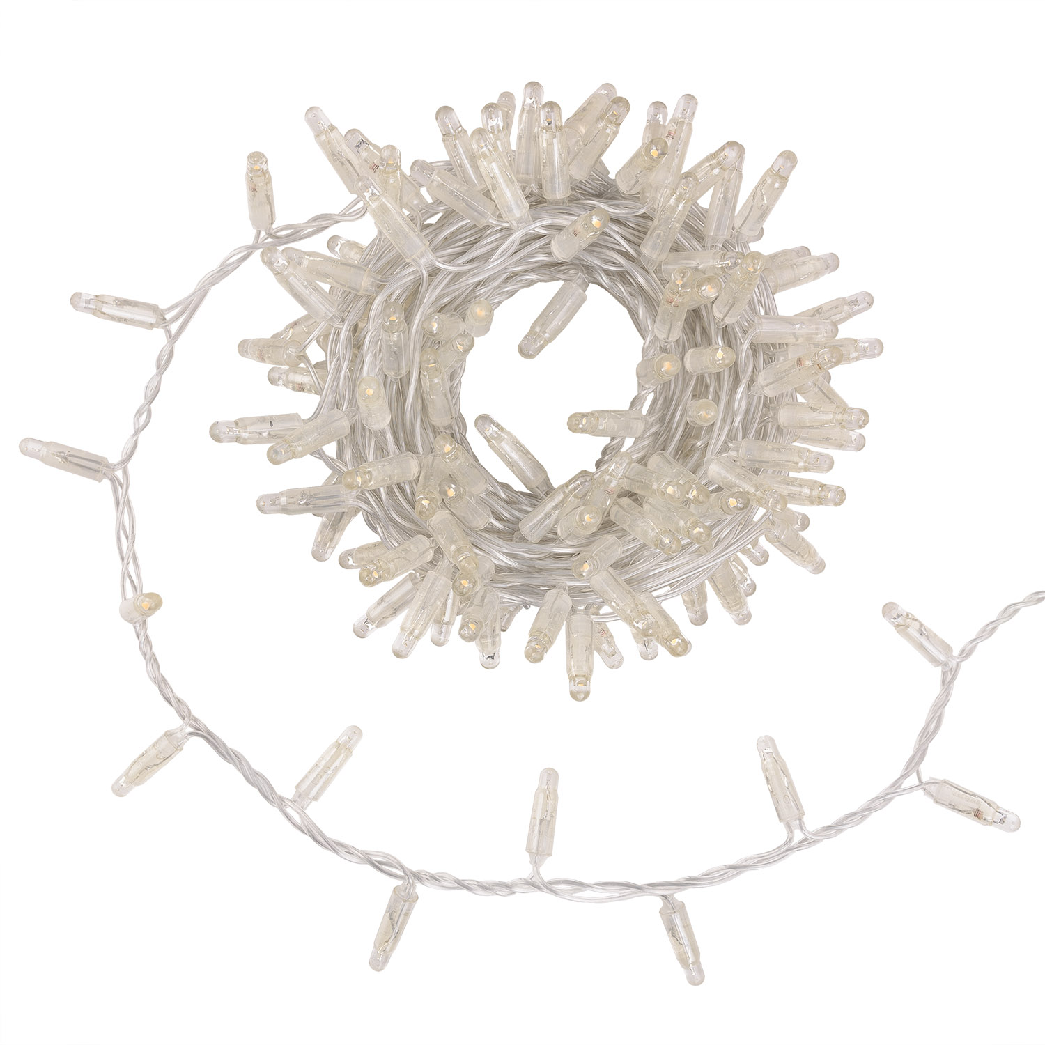 8 m Warm White Connect ProLine 36V String Lights, 160 maxiLEDs, transparent cable, connectable 6