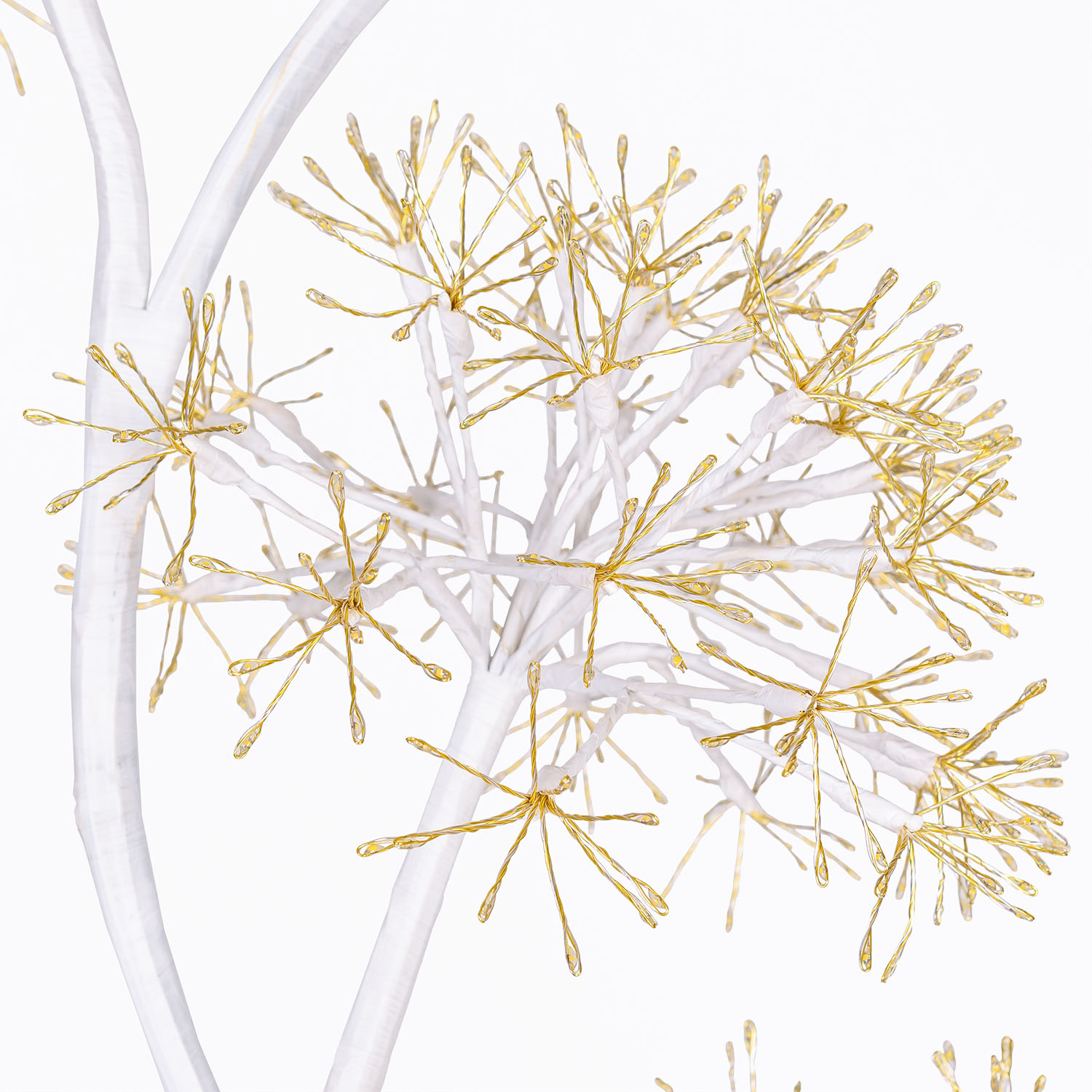 Weißer Baum RICCO mit 5 Straußzweigen, Höhe 1,20 m, 1200 warmweiße MicroLEDs, für den Innenbereich 3 Weißer Baum RICCO mit 5 Straußzweigen, Höhe 1,20 m, 1200 warmweiße MicroLEDs, für den Innenbereich 3