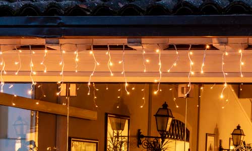 LED Eisregen Lichterketten