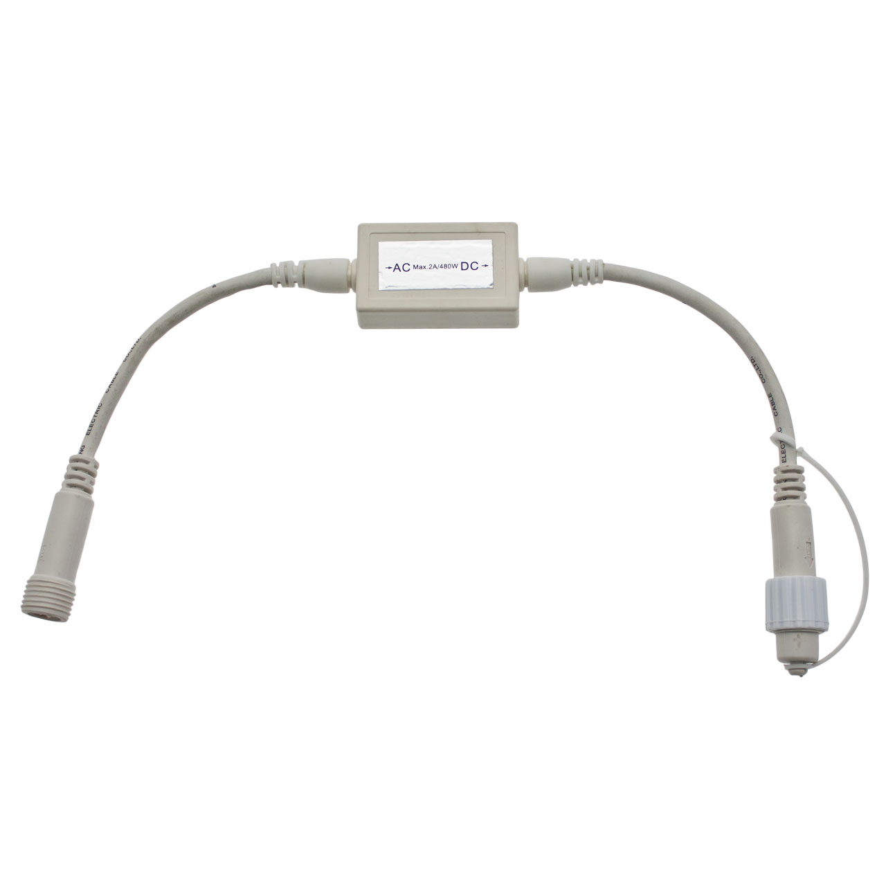 Connettore con AC DC PML, 0,5 m, cavo bianco, IP67 Connettore con AC DC PML, 0,5 m, cavo bianco, IP67
