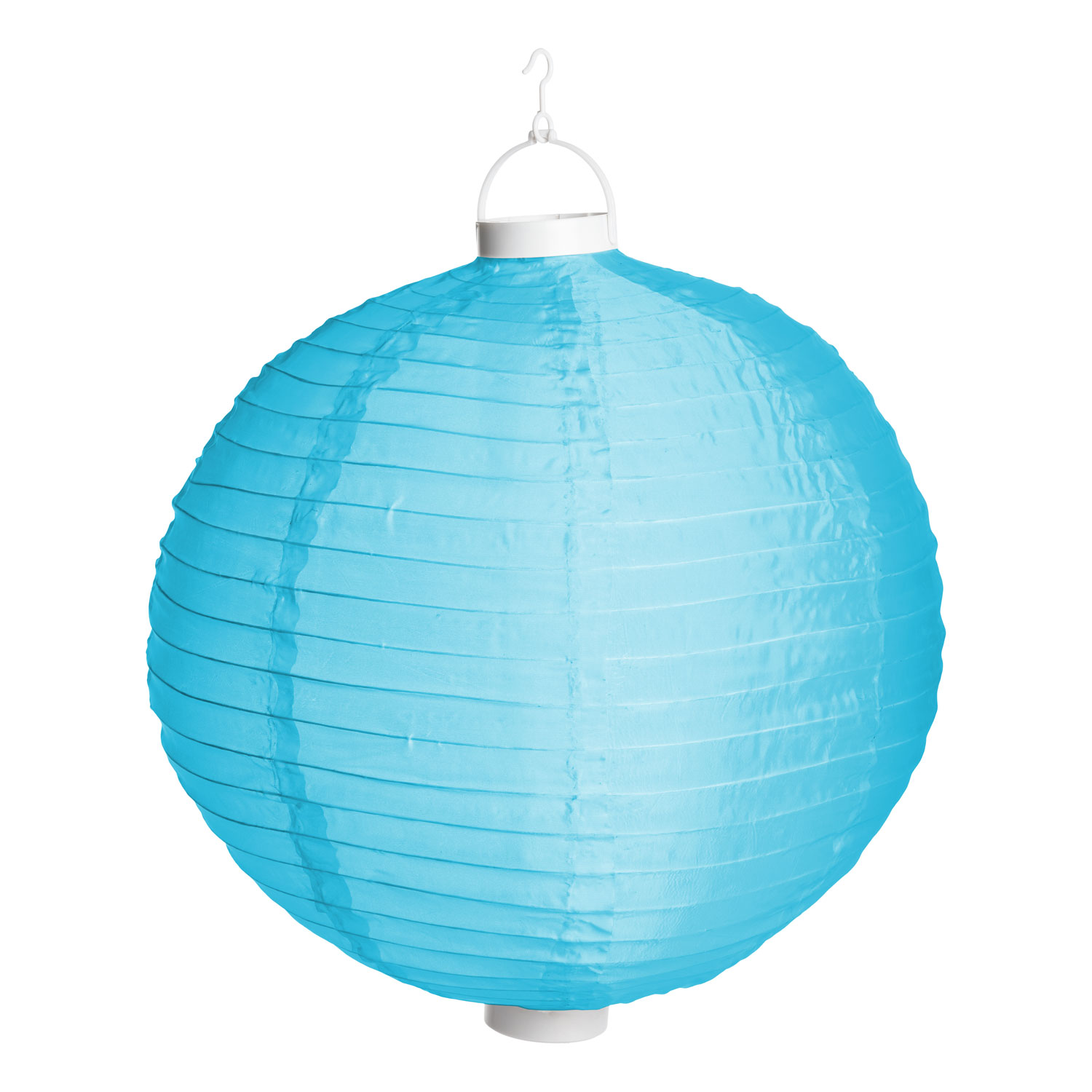 Blauer LED-Lampion Ø 40 cm, warmweißes Licht 4 Blauer LED-Lampion Ø 40 cm, warmweißes Licht 4