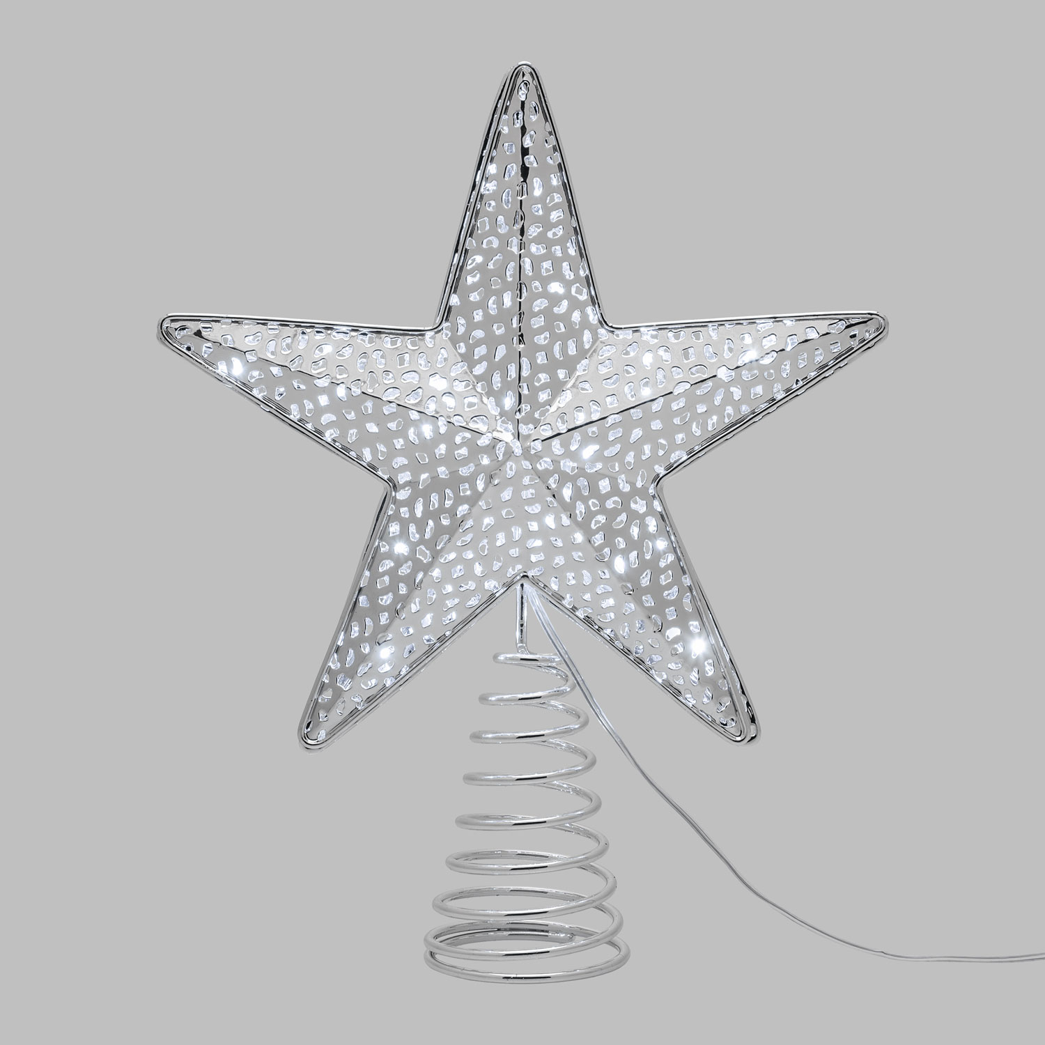 Puntale albero di natale, 15 led bianco freddo 4 Puntale albero di natale, 15 led bianco freddo 4