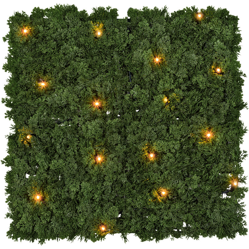 Pannello Green Wall Light Lichene Verde Bosco