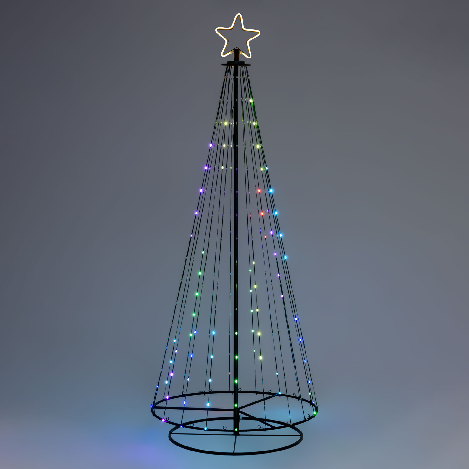 h 200 cm, 304 LEDs, Foldable Conical Christmas Tree 14 h 200 cm, 304 LEDs, Foldable Conical Christmas Tree 14