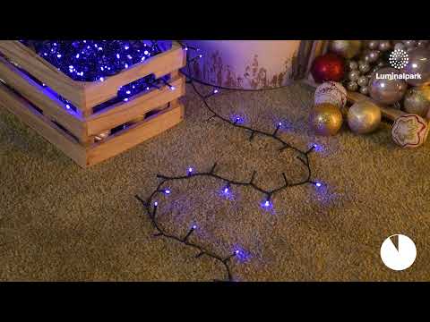 Guirlande lumineuse 12,8 m, 320 led bleu 2