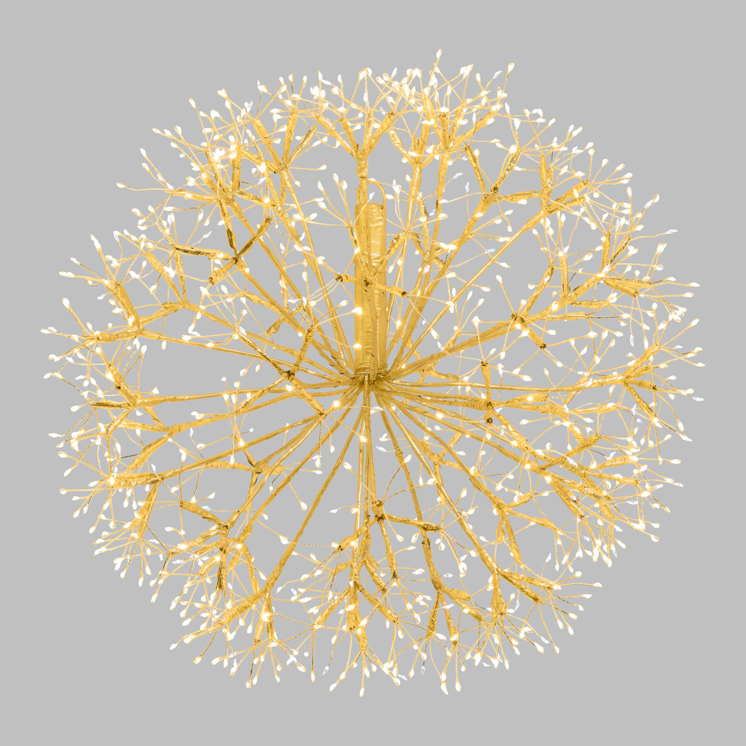 Esfera RICCO con ramas champagne, Ø 50 cm, 912 microled blanco cálido y blanco frío, uso interior 6 Esfera RICCO con ramas champagne, Ø 50 cm, 912 microled blanco cálido y blanco frío, uso interior 6