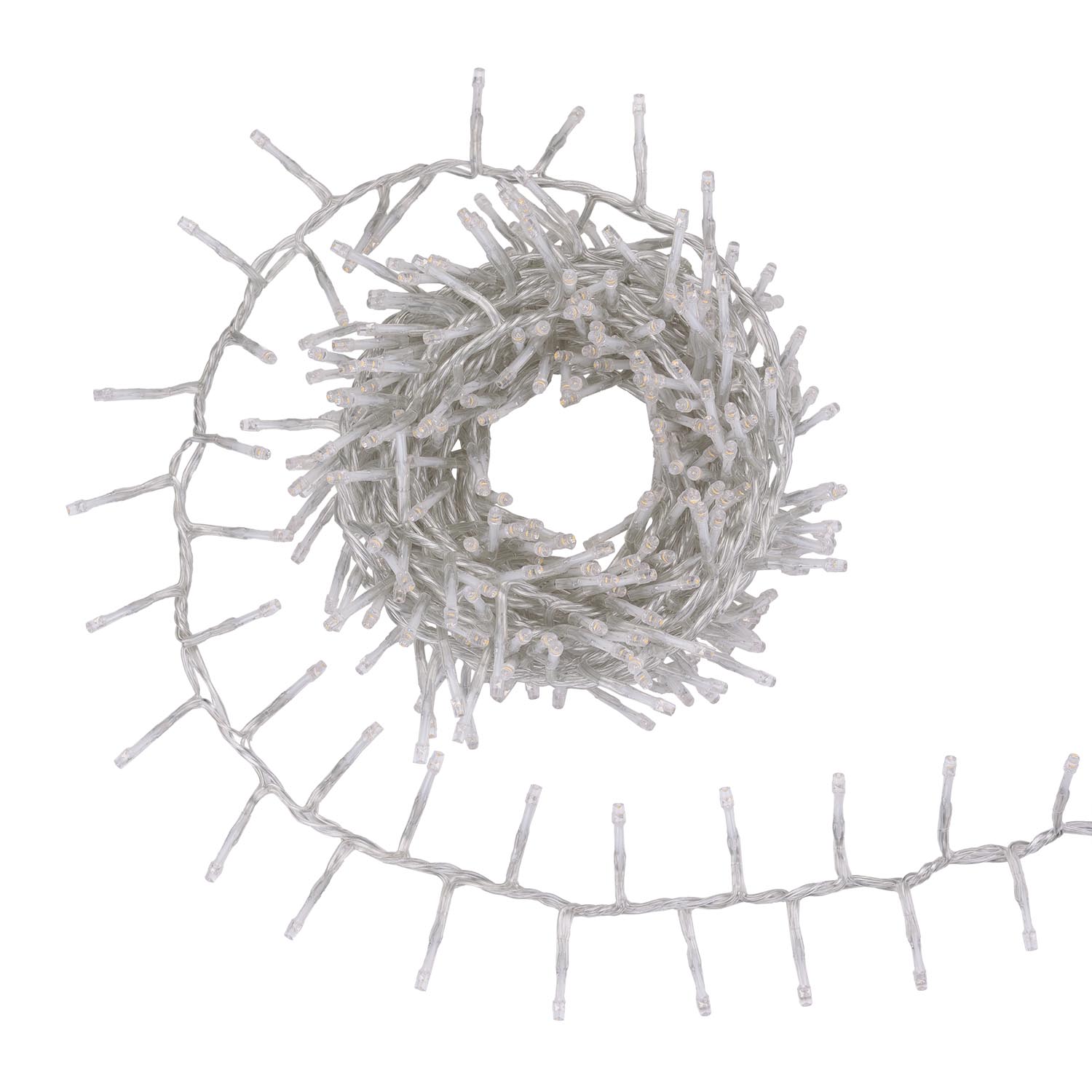 8m Warm White Connect+ Mini Cluster Lights, 400 LEDs, transparent cable, connectable 2 8m Warm White Connect+ Mini Cluster Lights, 400 LEDs, transparent cable, connectable 2