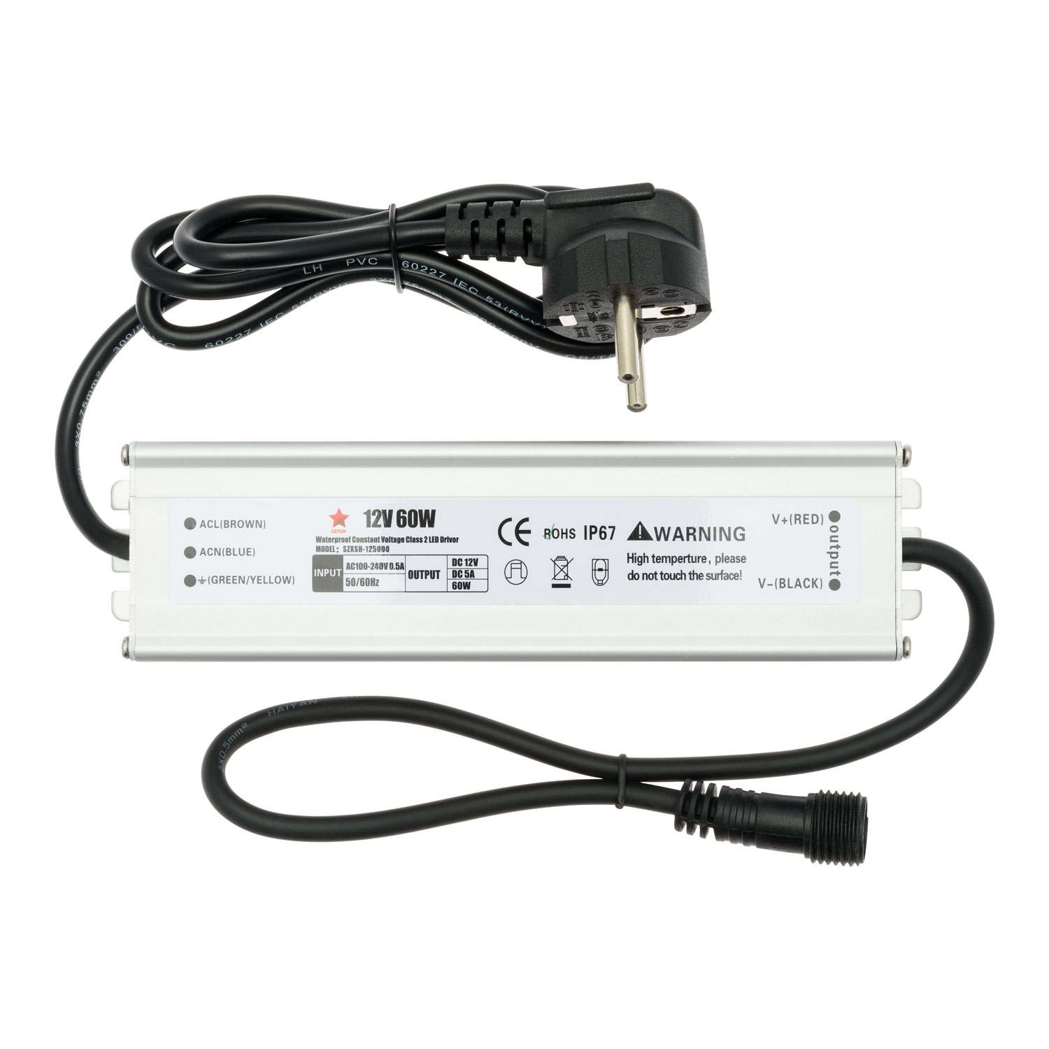 Transformateur pour lumières décoratives, 12 Volt DC, Max 60 Watt Transformateur pour lumières décoratives, 12 Volt DC, Max 60 Watt