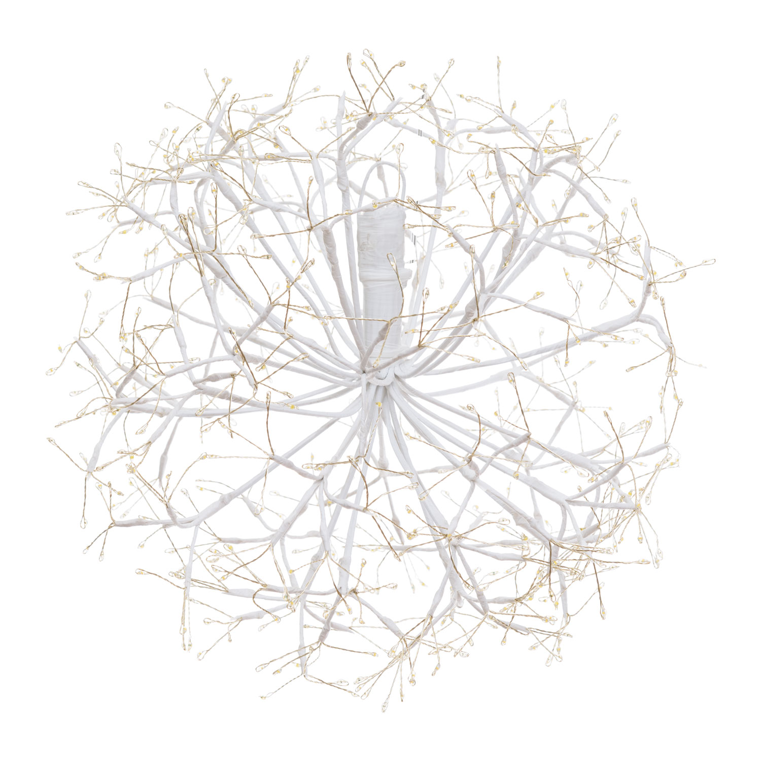 Leuchtende RICCO-Sphäre mit weißen Ästen, Ø 40 cm, 576 Micro-LED warmweiß, innenverwendung 7 Leuchtende RICCO-Sphäre mit weißen Ästen, Ø 40 cm, 576 Micro-LED warmweiß, innenverwendung 7