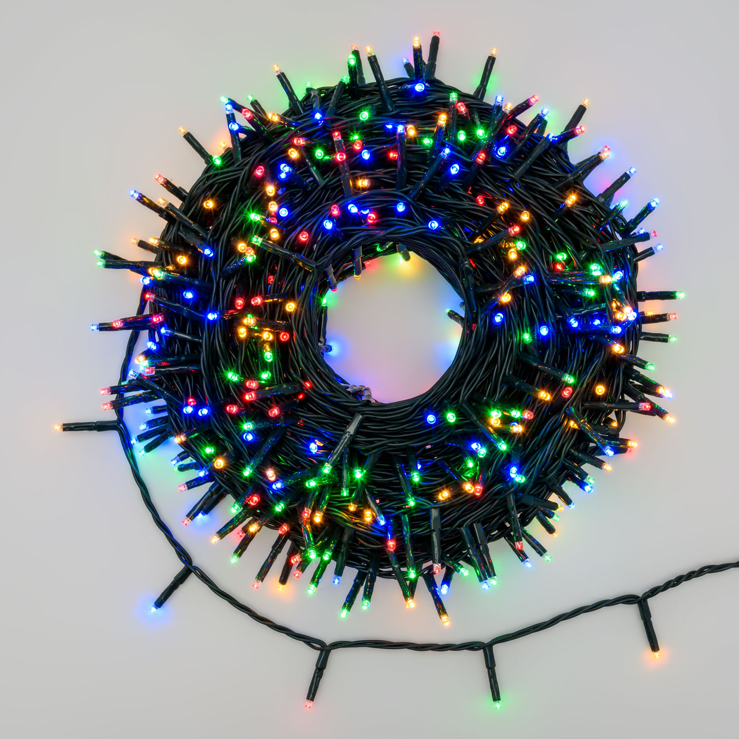 Catena 34,1 m, 480 miniled multicolor, cavo verde 3 Catena 34,1 m, 480 miniled multicolor, cavo verde 3