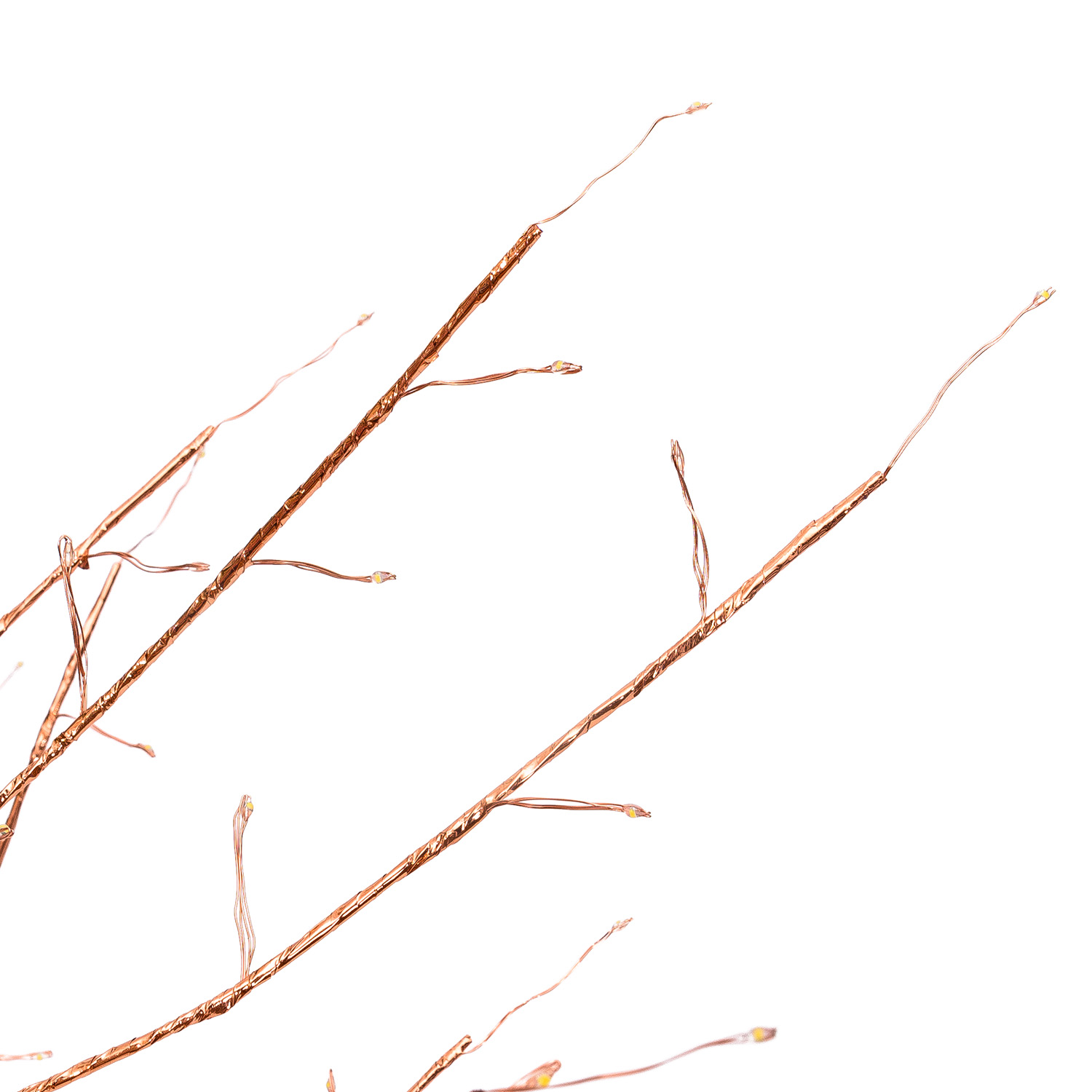 Albero Ramo Tiglio oro rosa h 1,7 m, 784 microled bianco caldo, uso interno 4
