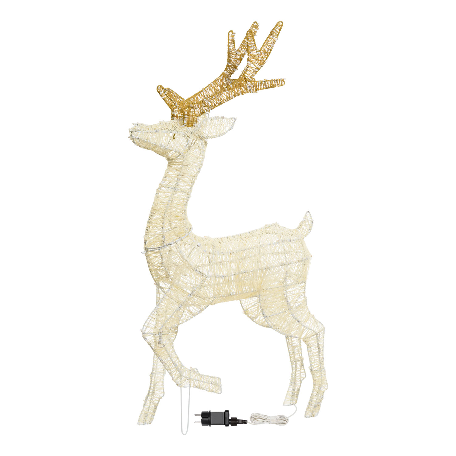 3D laufendes Rentier, 200 LEDs, extra warmweiß 2 3D laufendes Rentier, 200 LEDs, extra warmweiß 2