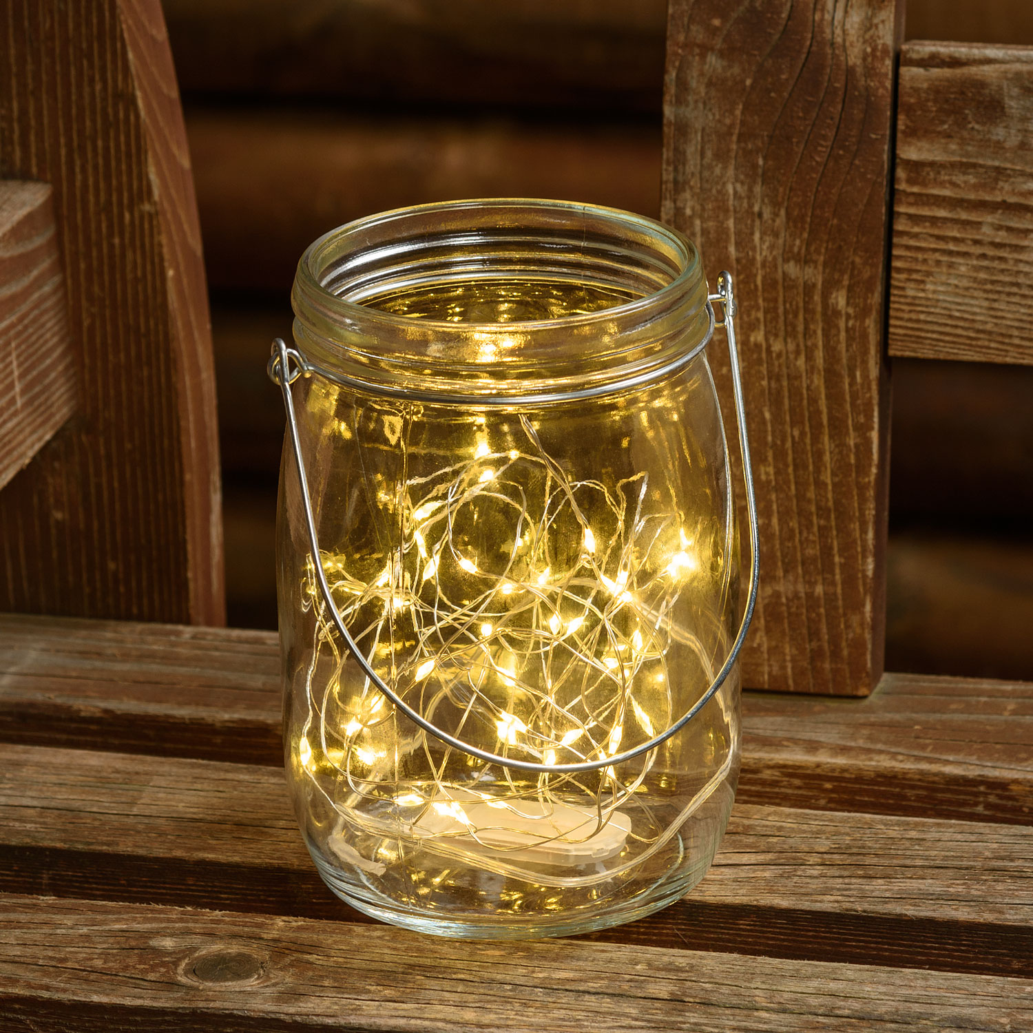 Barattolo di vetro con 80 micro led bianco caldo e freddo 14 Barattolo di vetro con 80 micro led bianco caldo e freddo 14