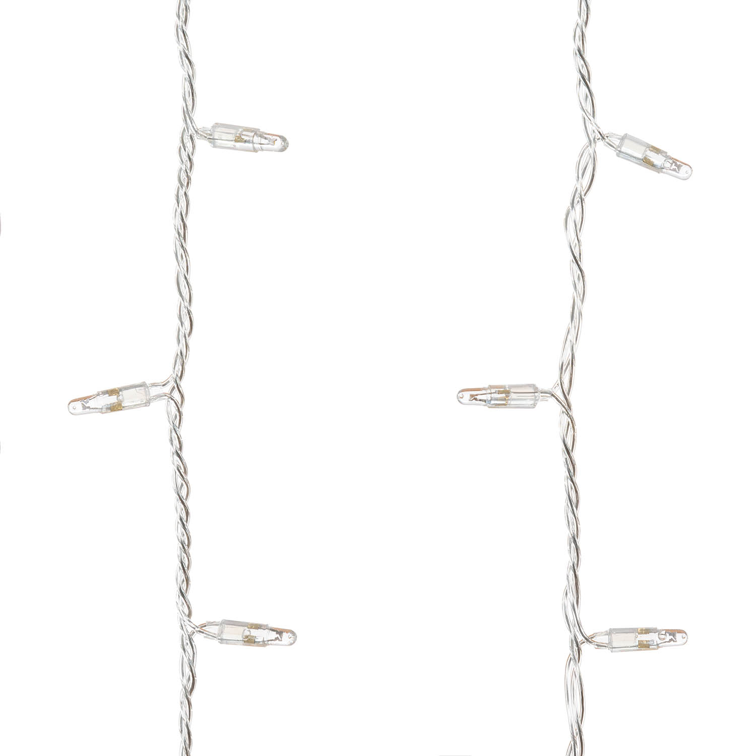 Curtain Light 2 x h 1 m, 84 Warm White and Cold White MaxiLEDs, transparent cable, extendable 2