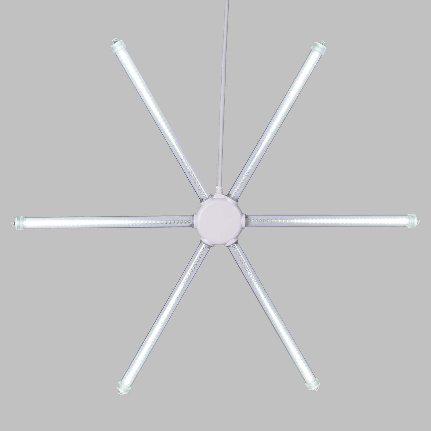 Météore 6 tubes, Ø 67 cm, 504 SMD Led blanc froid Météore 6 tubes, Ø 67 cm, 504 SMD Led blanc froid