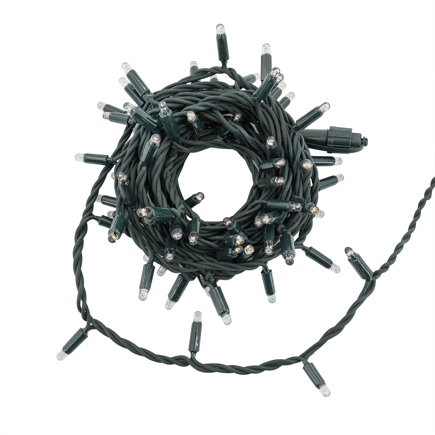 Catena Connect ProLine 36V, 8 m, 80 maxiled bianco caldo, cavo verde, prolungabile 6