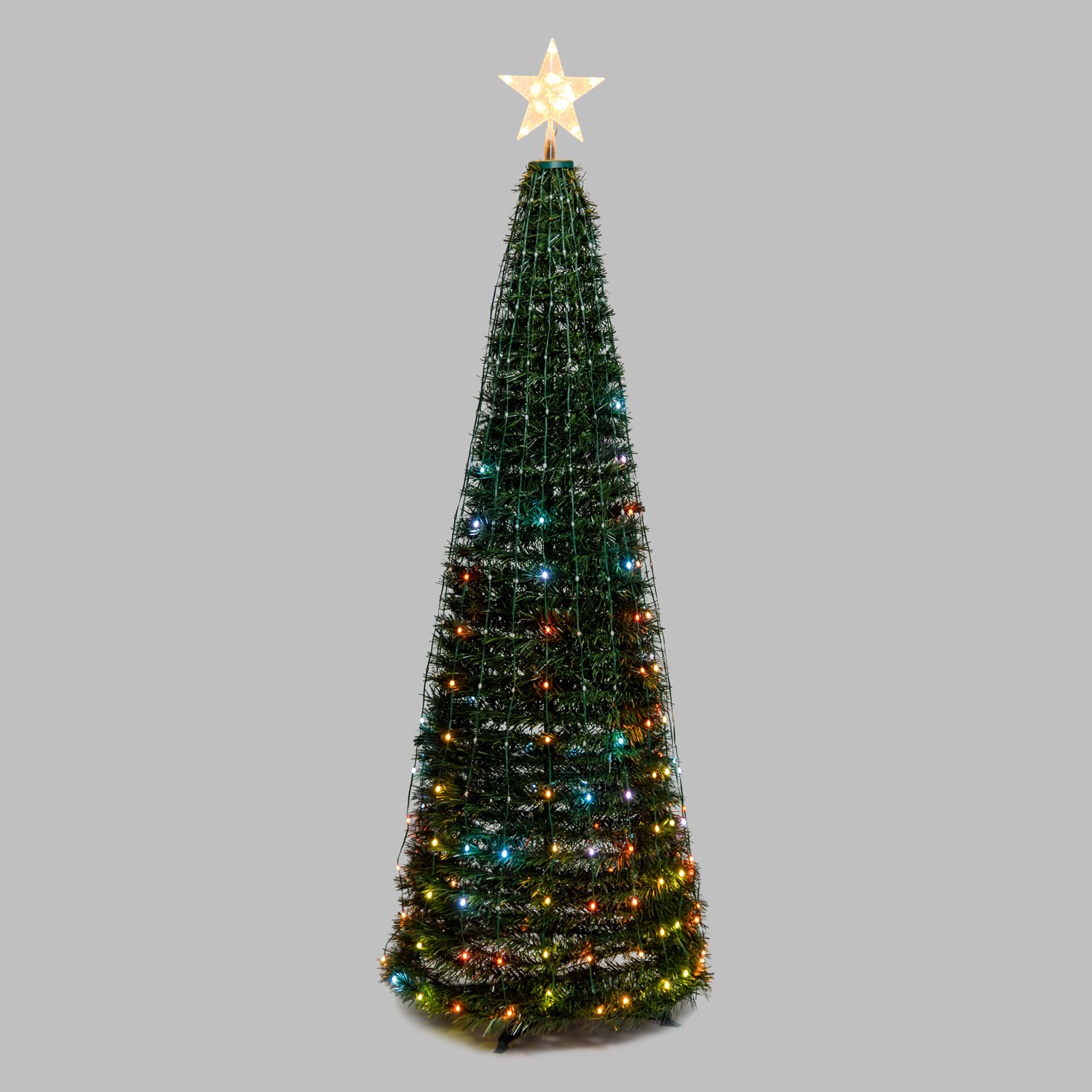 Faltbarer Baum aus künstlichem Kiefer, h. 180 cm, 304 RGB LED Lichterperlen 23 Faltbarer Baum aus künstlichem Kiefer, h. 180 cm, 304 RGB LED Lichterperlen 23