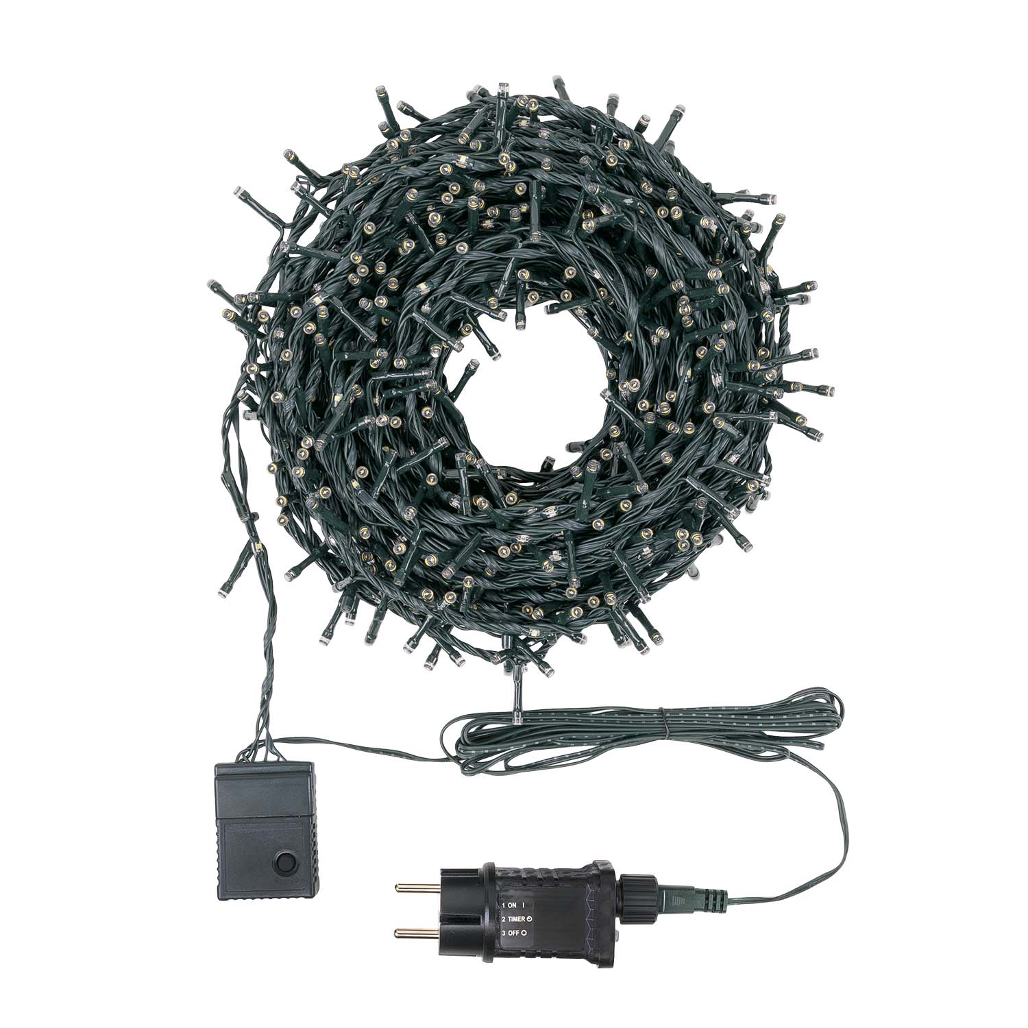 Guirlande Ruban de Lumière StarFall 30 m, 1660 led blanc chaud, câble vert 5 Guirlande Ruban de Lumière StarFall 30 m, 1660 led blanc chaud, câble vert 5