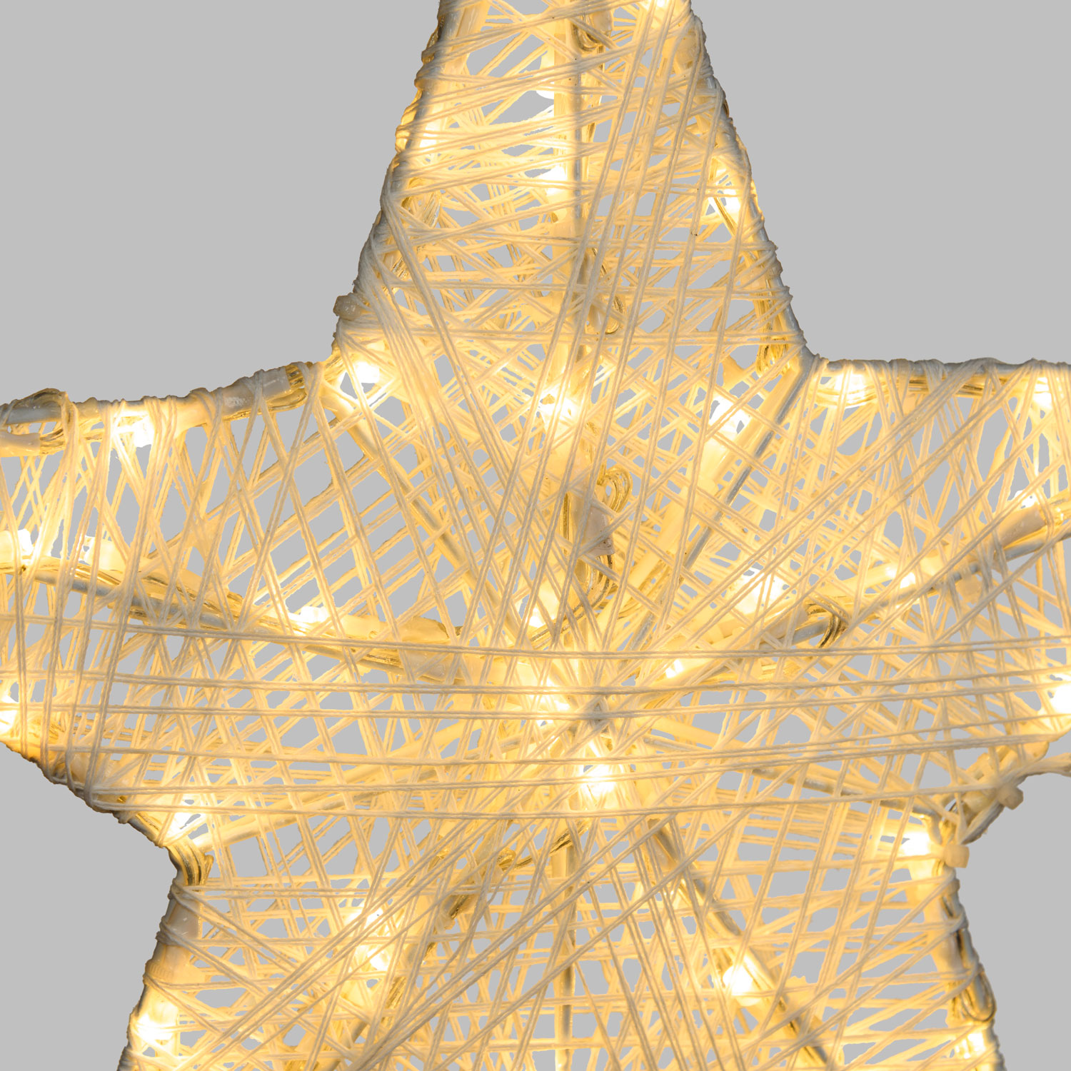 Weißer 3D-Stern Ø 35 cm, 60 Dual Color LED warmweiß und kaltweiß
 13 Weißer 3D-Stern Ø 35 cm, 60 Dual Color LED warmweiß und kaltweiß
 13