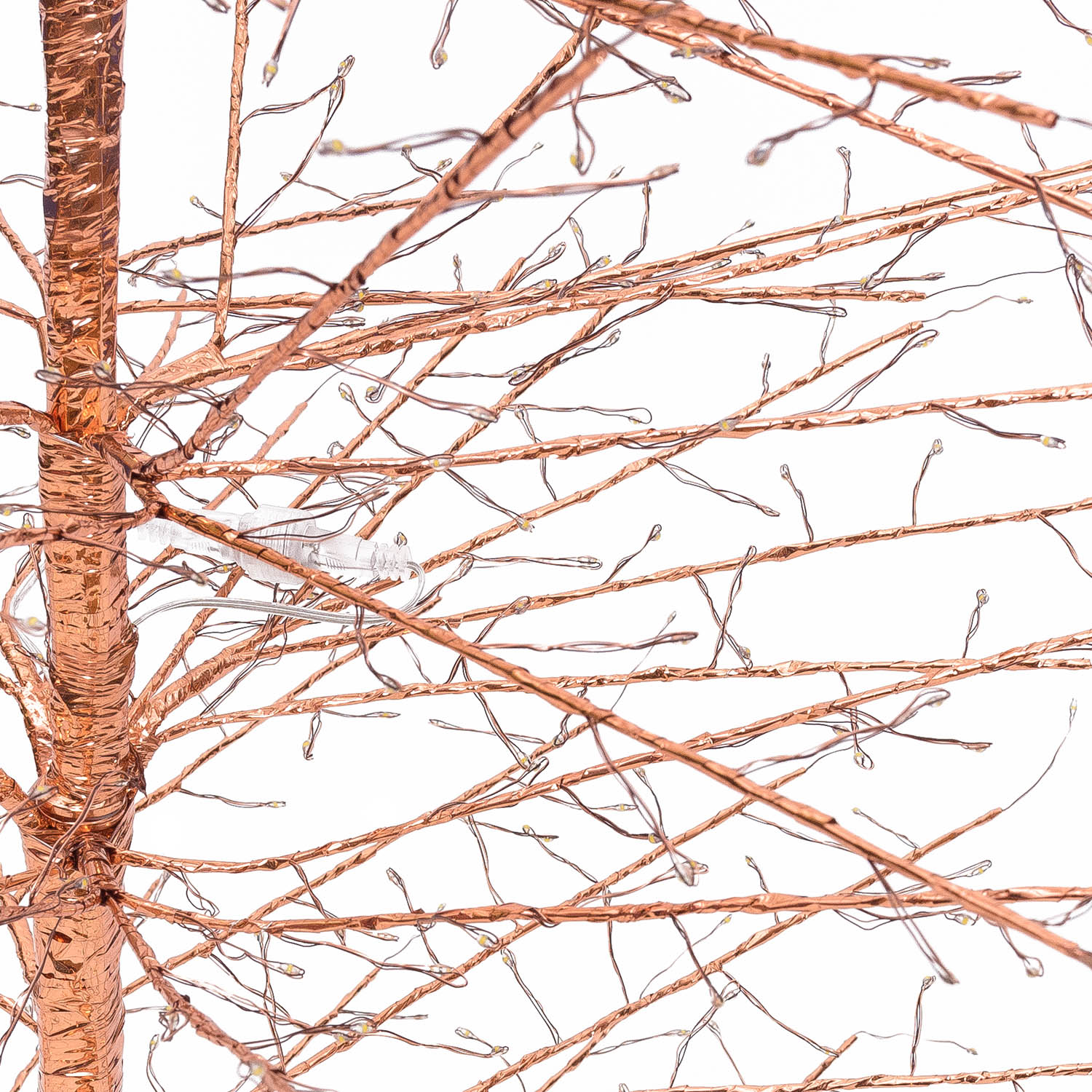 Albero Conico Tiglio oro rosa h 2,1 m, 1856 microled bianco caldo, uso interno 2