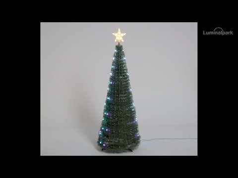 Faltbarer Baum aus künstlichem Kiefer, h. 150 cm, 234 RGB LED Lichterperlen 2 Faltbarer Baum aus künstlichem Kiefer, h. 150 cm, 234 RGB LED Lichterperlen 2