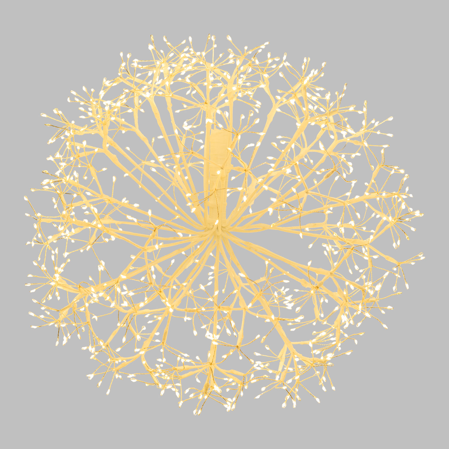 Leuchtende RICCO-Sphäre mit weißen Ästen, Ø 50 cm, warmweiße Micro-LED, innenverwendung 7 Leuchtende RICCO-Sphäre mit weißen Ästen, Ø 50 cm, warmweiße Micro-LED, innenverwendung 7