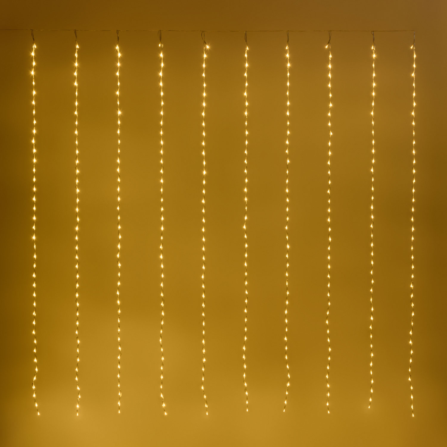Rideau effet chute de neige 2 x h 2 m, 400 led blanc chaud, câble transparent Rideau effet chute de neige 2 x h 2 m, 400 led blanc chaud, câble transparent