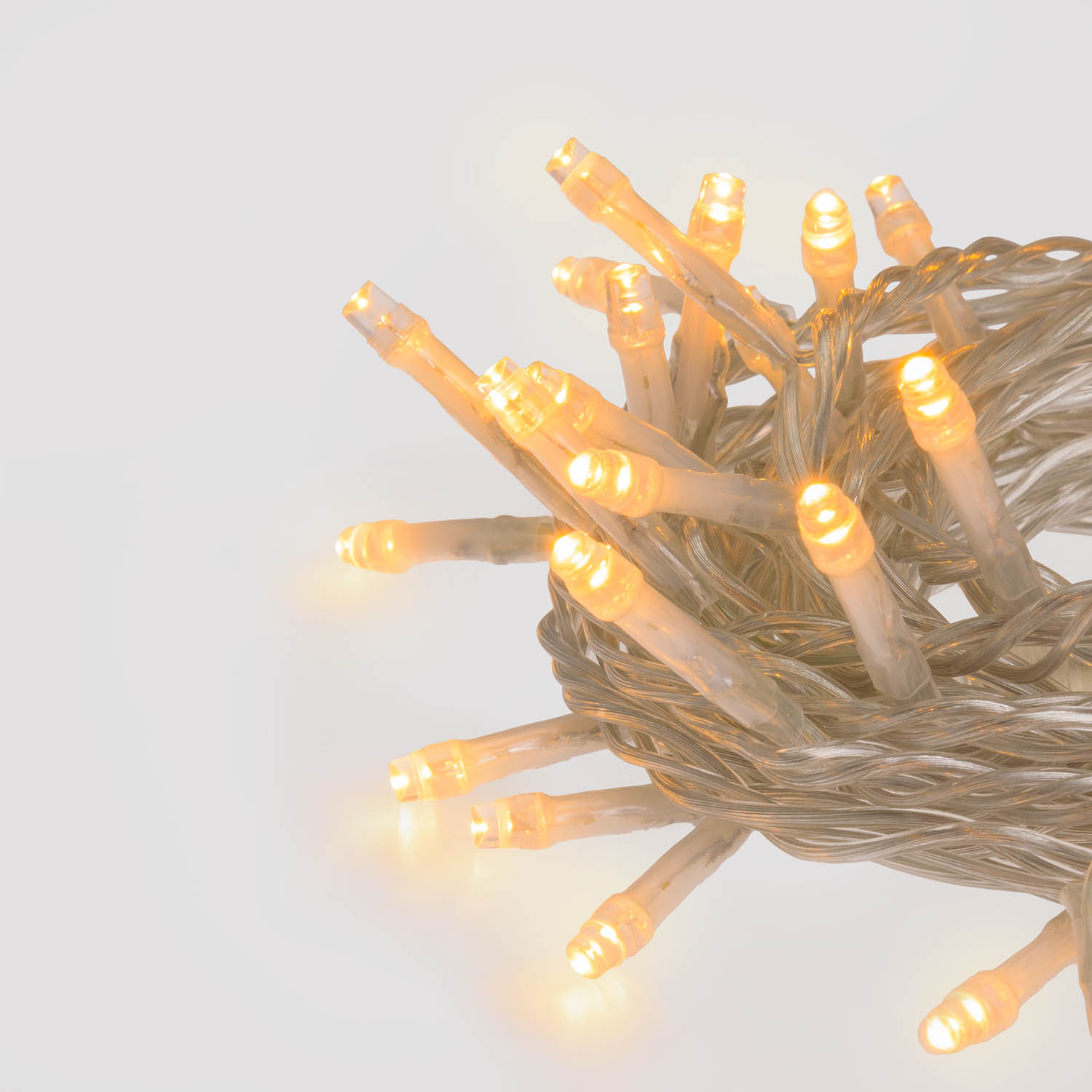 Guirlande Connect+ 5 m, 50 led blanc chaud, câble transparent, prolongeable 2 Guirlande Connect+ 5 m, 50 led blanc chaud, câble transparent, prolongeable 2