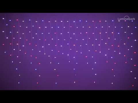 3.15 x H. 1.1m Ultra Bright Wonder Icicle Lights, 175 RB and Warm White LEDs 2 3.15 x H. 1.1m Ultra Bright Wonder Icicle Lights, 175 RB and Warm White LEDs 2