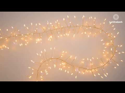Guirlande Festoon argentée 2,5 m, 600 microled blanc chaud et blanc froid, haute densité 2 Guirlande Festoon argentée 2,5 m, 600 microled blanc chaud et blanc froid, haute densité 2